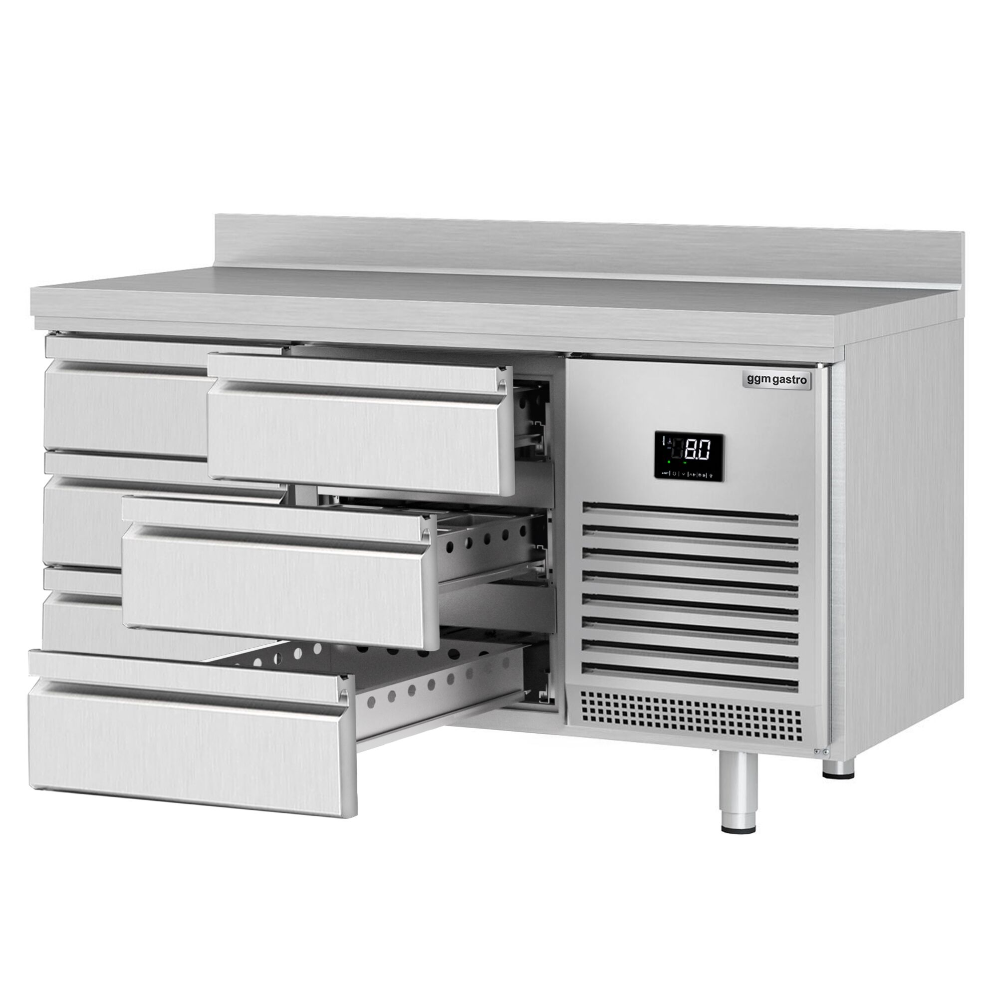 Külmlaud PREMIUM PLUS 1468×700mm, 6 sahtlit