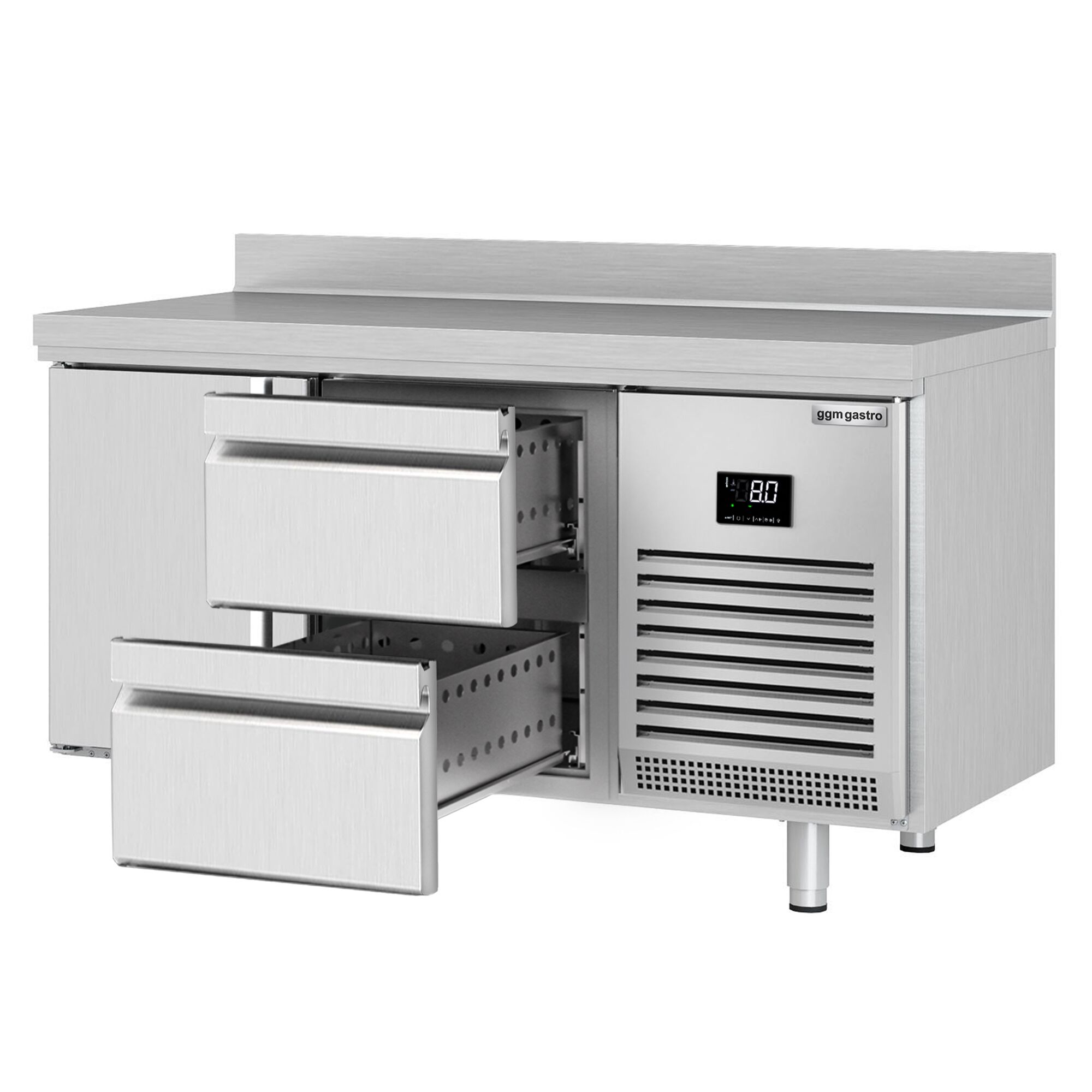 Külmlaud PREMIUM PLUS 1468×700mm, 1 uks ja 2 sahtlit