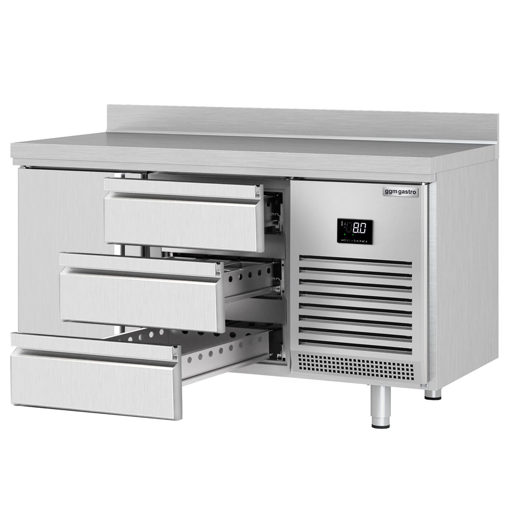 Külmlaud PREMIUM PLUS 1468×700mm, 1 uks ja 3 sahtlit