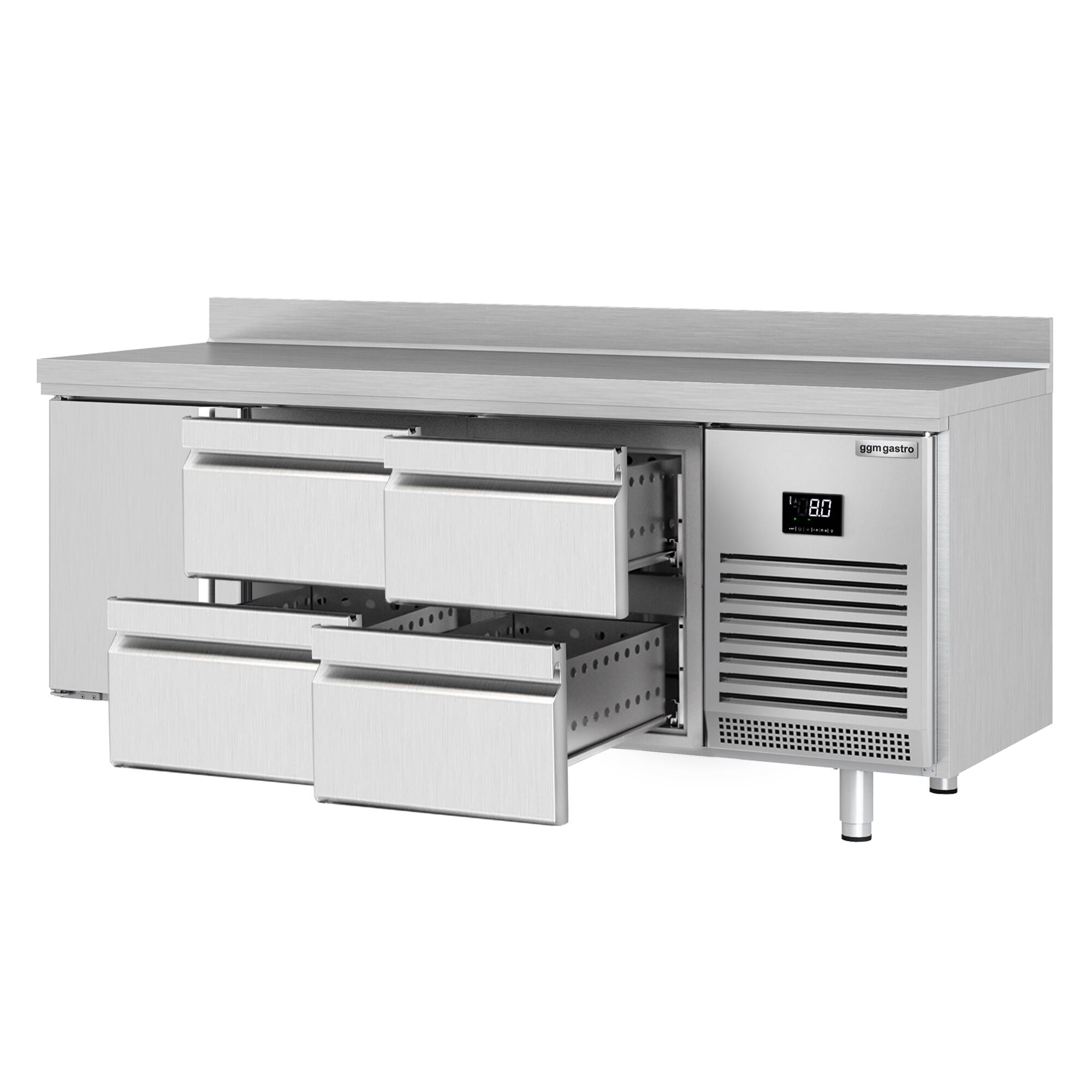 Külmlaud PREMIUM PLUS 1960×600mm, 1 uks ja 4 sahtlit