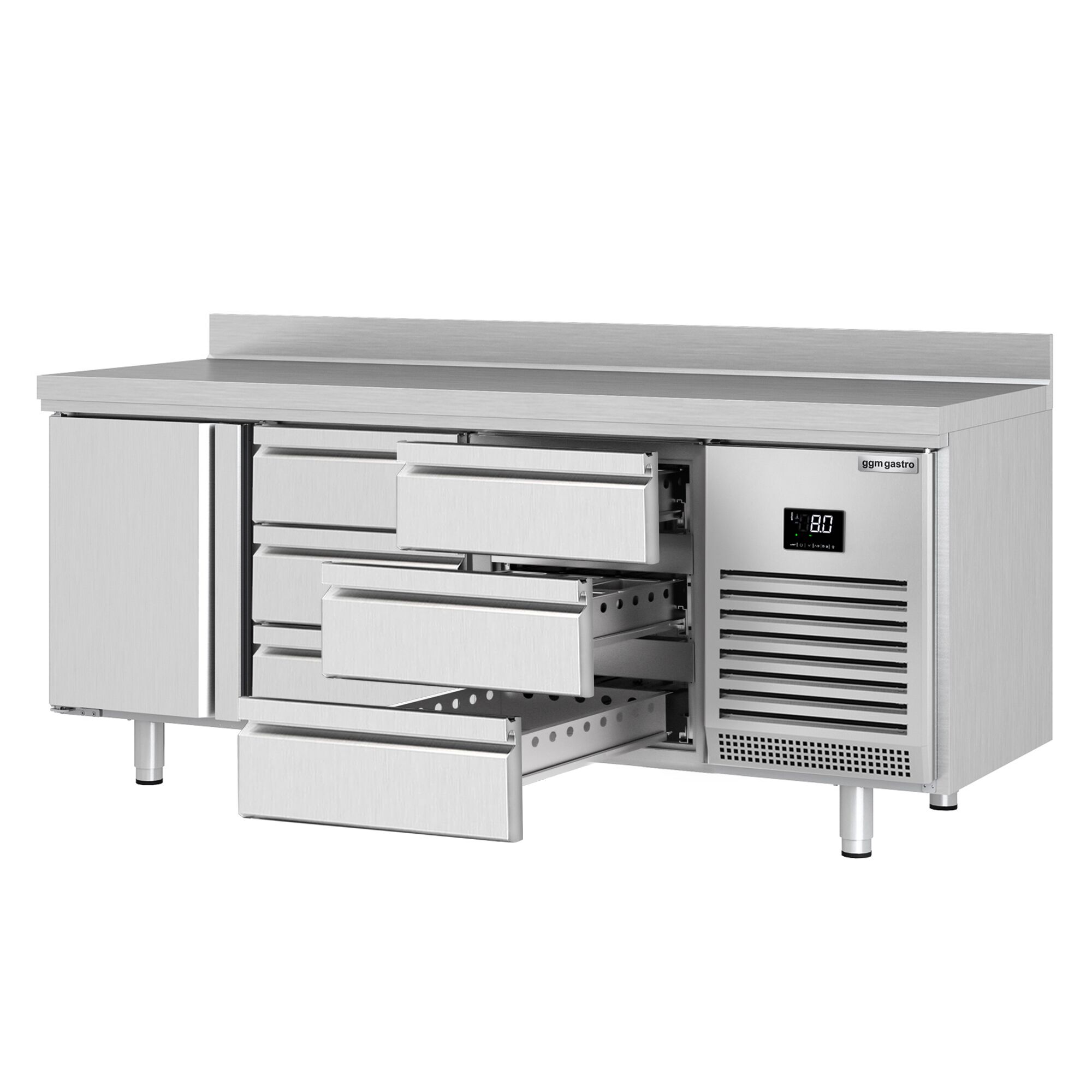 Külmlaud PREMIUM PLUS 1960×600mm, 1 uks ja 6 sahtlit