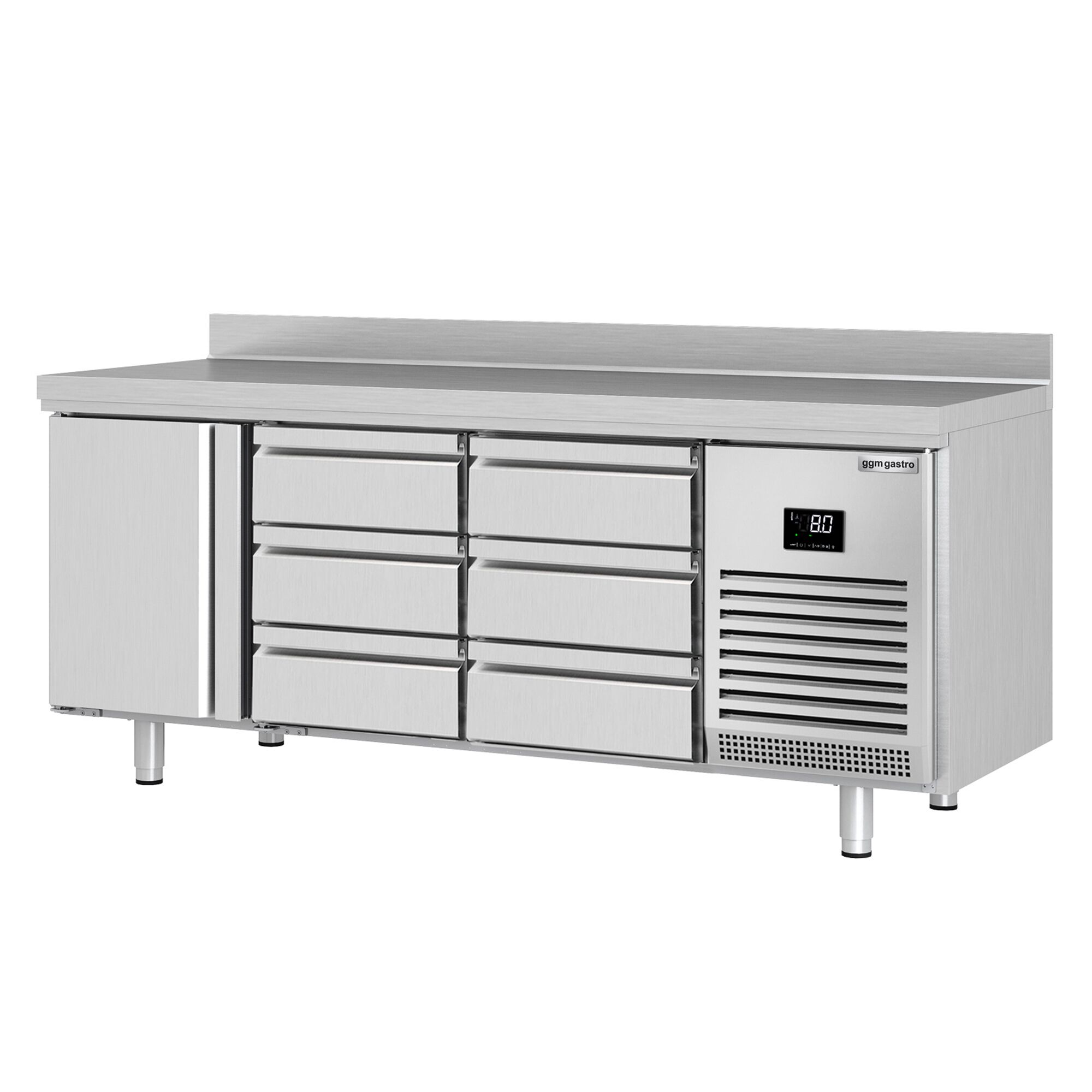 Külmlaud PREMIUM PLUS 1960×600mm, 1 uks ja 6 sahtlit