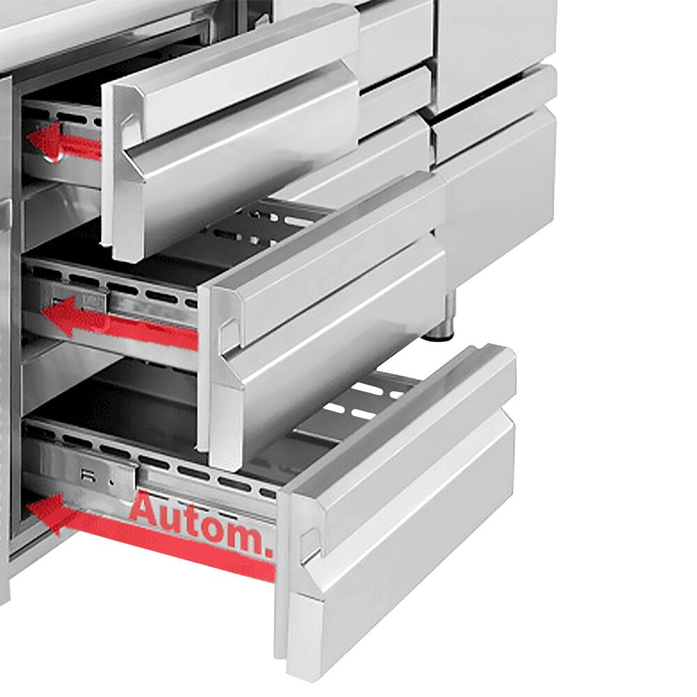 Külmlaud PREMIUM PLUS 1960×600mm, 1 uks ja 6 sahtlit