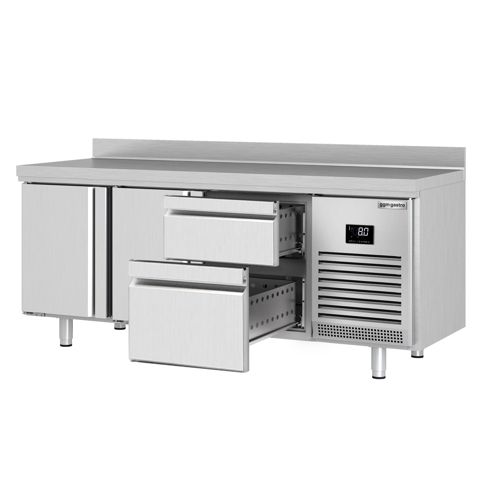 Külmlaud PREMIUM PLUS 1960×600mm, 2 ust ja 2 sahtlit