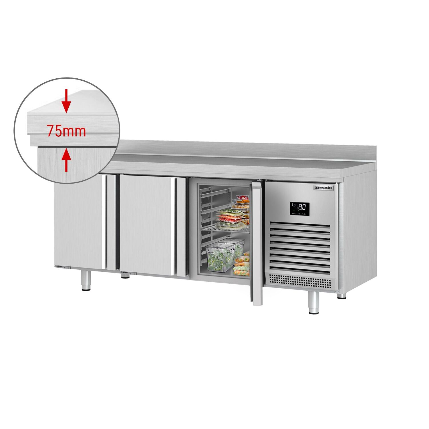 Külmlaud PREMIUM PLUS 1960×600mm, 3 ust