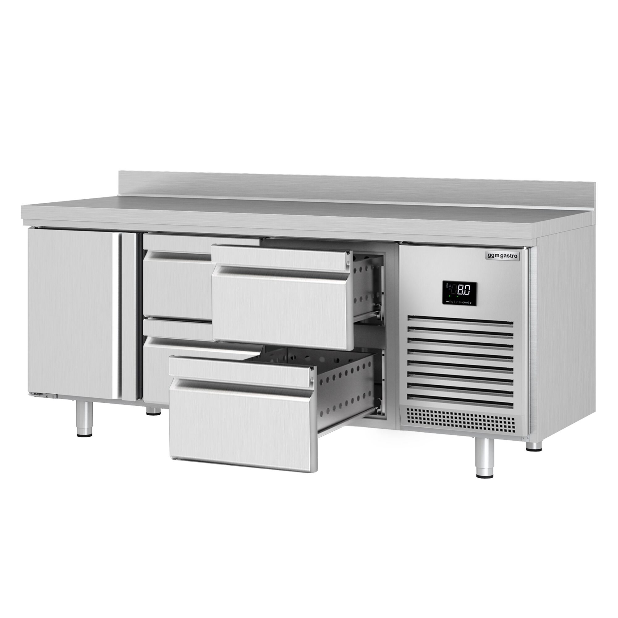 Külmlaud PREMIUM PLUS 1960×700mm, 1 uks ja 4 sahtlit