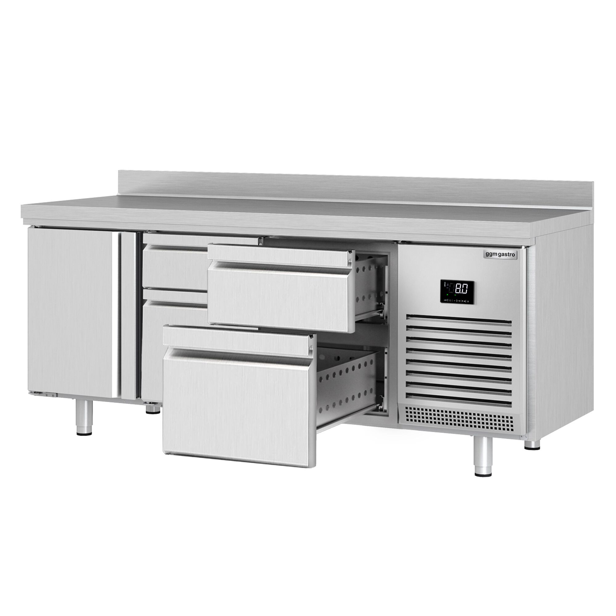 Külmlaud PREMIUM PLUS 1960×700mm, 1 uks ja 4 sahtlit