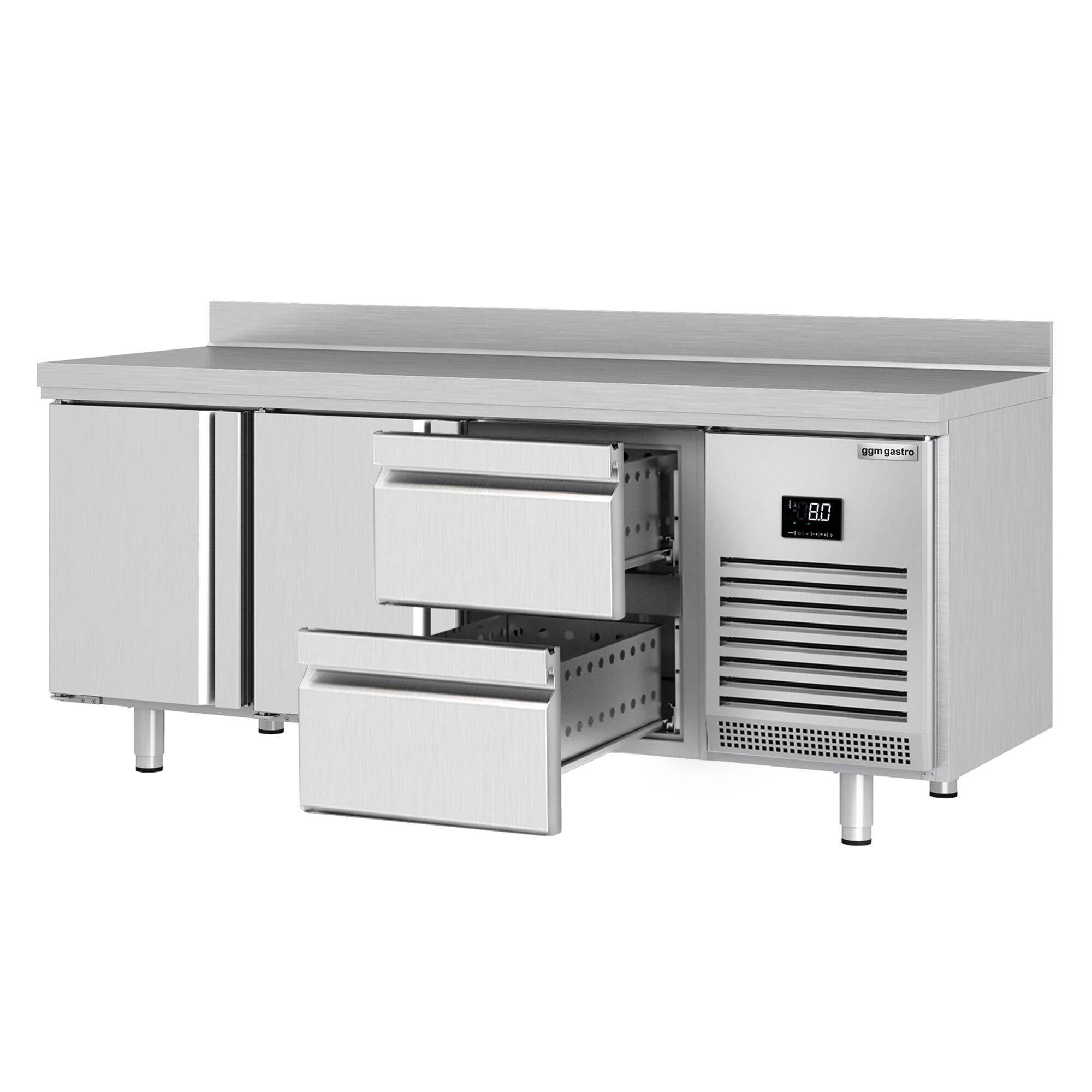 Külmlaud PREMIUM PLUS 1960×700mm, 2 ust ja 2 sahtlit