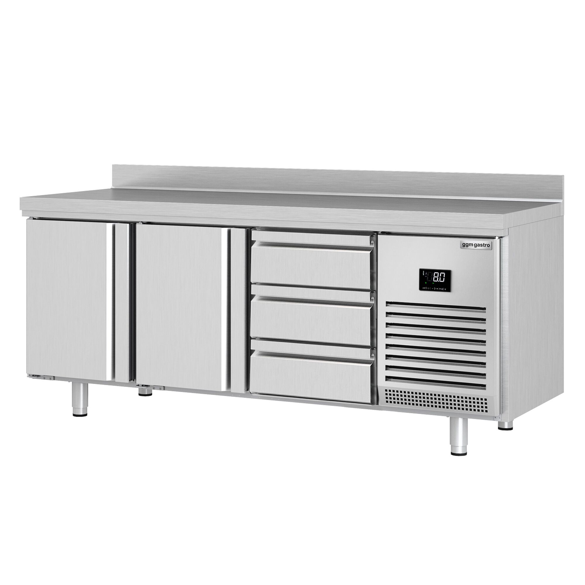 Külmlaud PREMIUM PLUS 1960×700mm, 2 ust ja 3 sahtlit