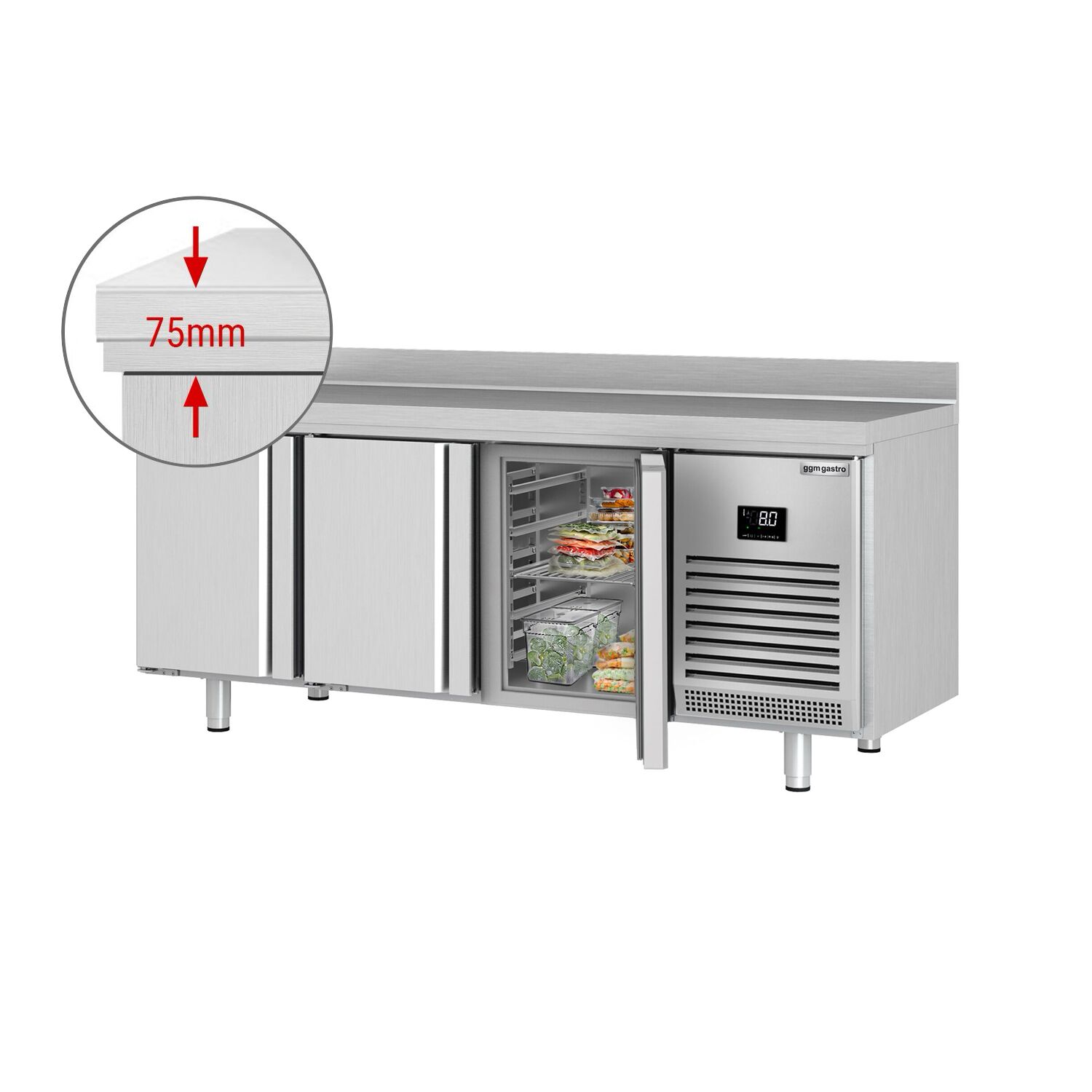 Külmlaud PREMIUM PLUS 1960×700mm, 3 ust