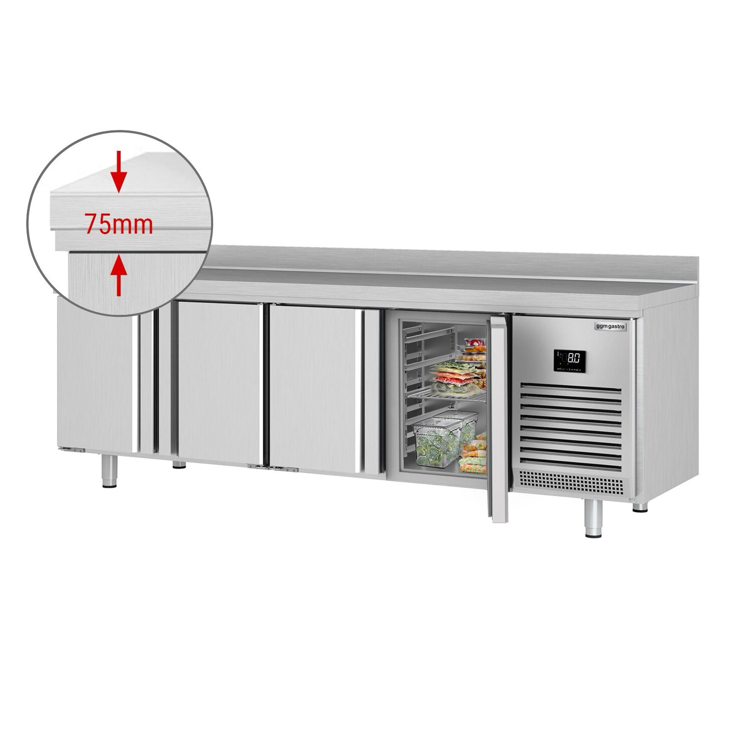 Külmlaud 2452×700mm, 4 ust