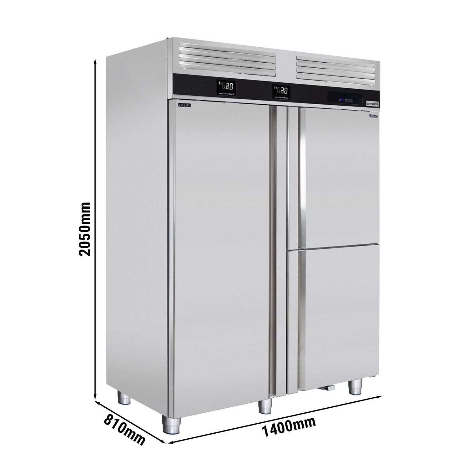 Külmik-sügavkülmik 1400L PREMIUM