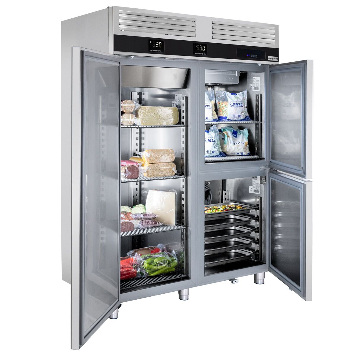 Külmik-sügavkülmik 1400L PREMIUM
