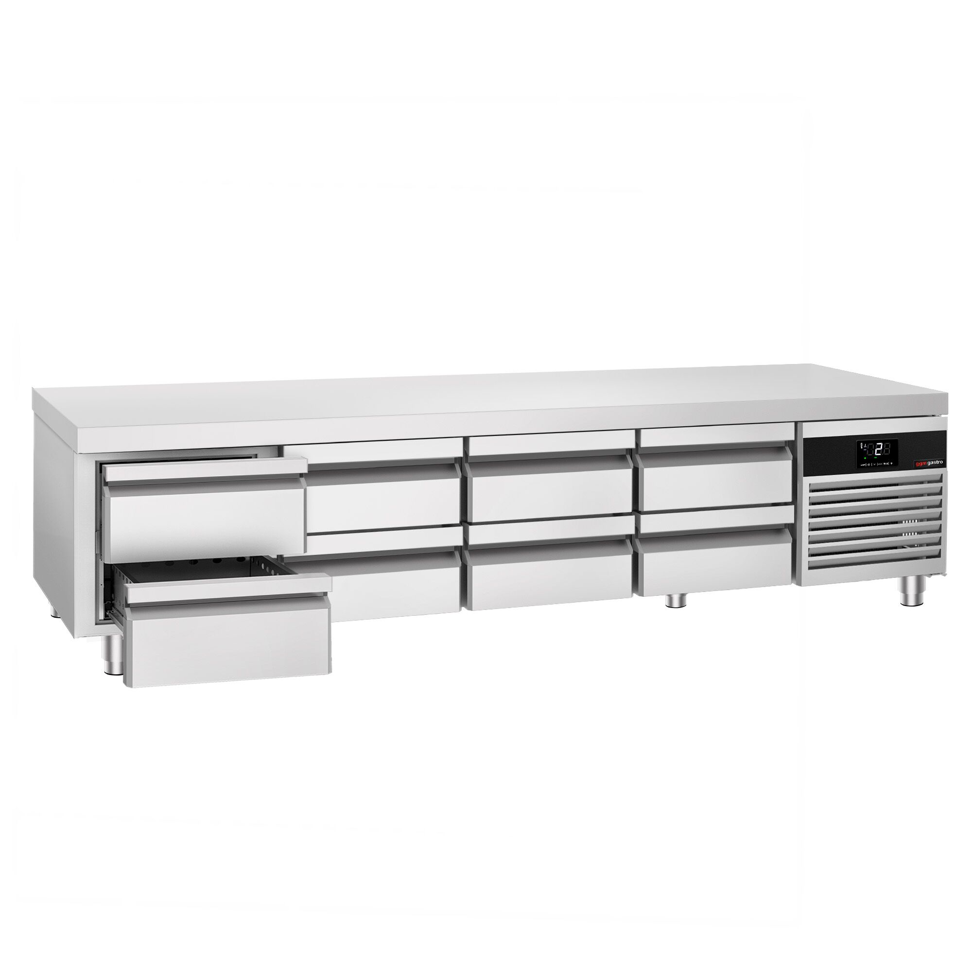 Külmlaud PREMIUM 2400×700mm, 8 sahtlit