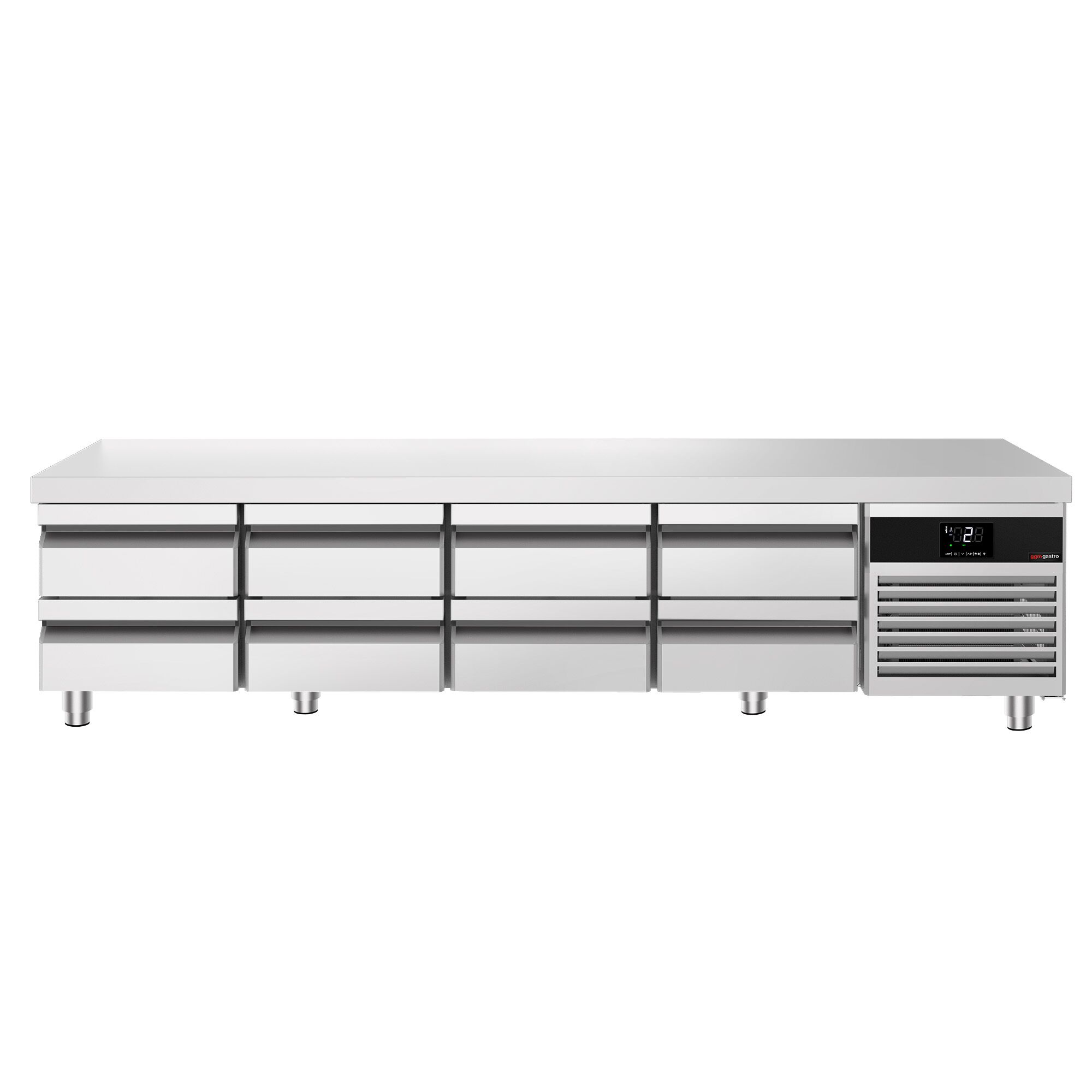 Külmlaud PREMIUM 2400×700mm, 8 sahtlit