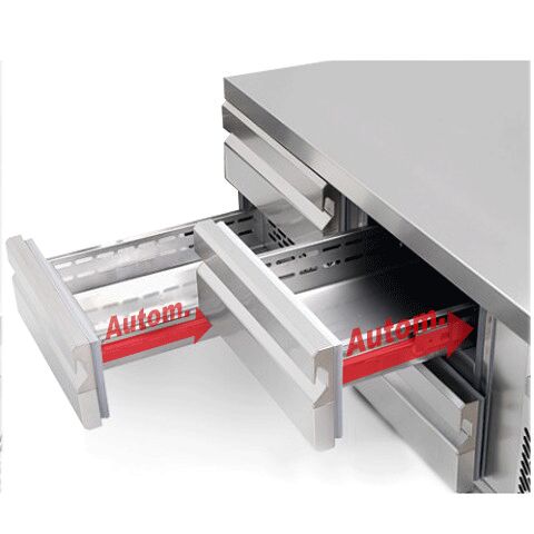 Külmlaud 1400mm, 4 sahtlit