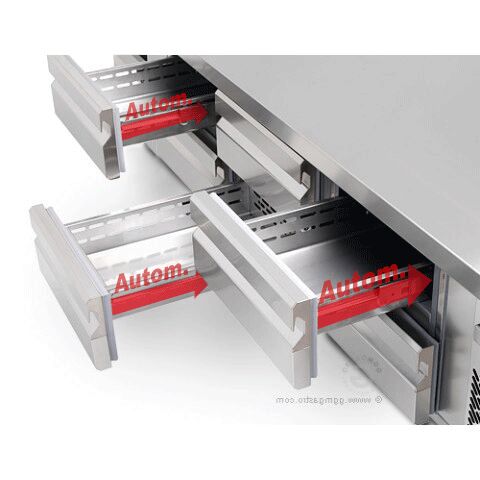 Külmlaud 2400mm, 8 sahtlit