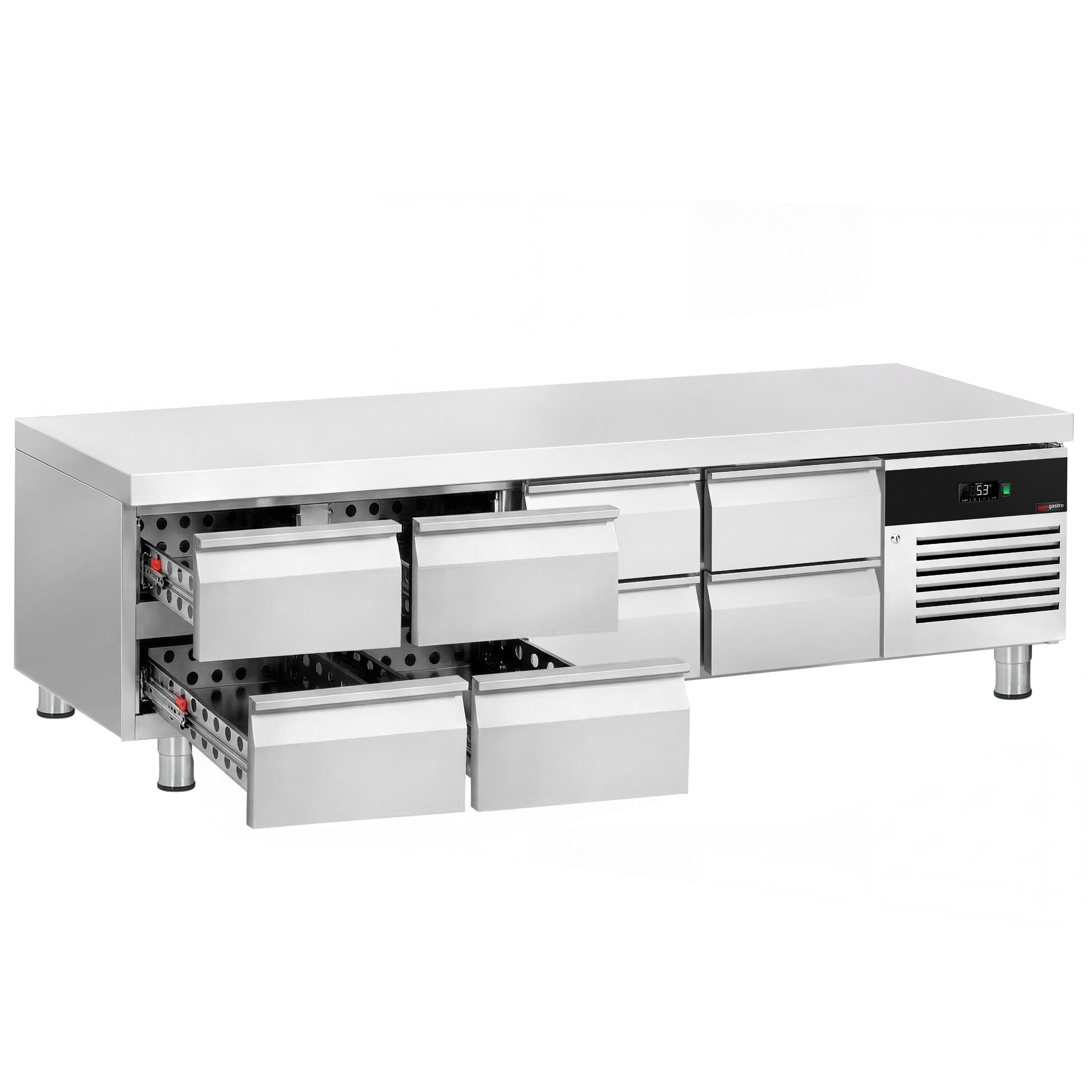 Külmlaud 2400mm, 8 sahtlit