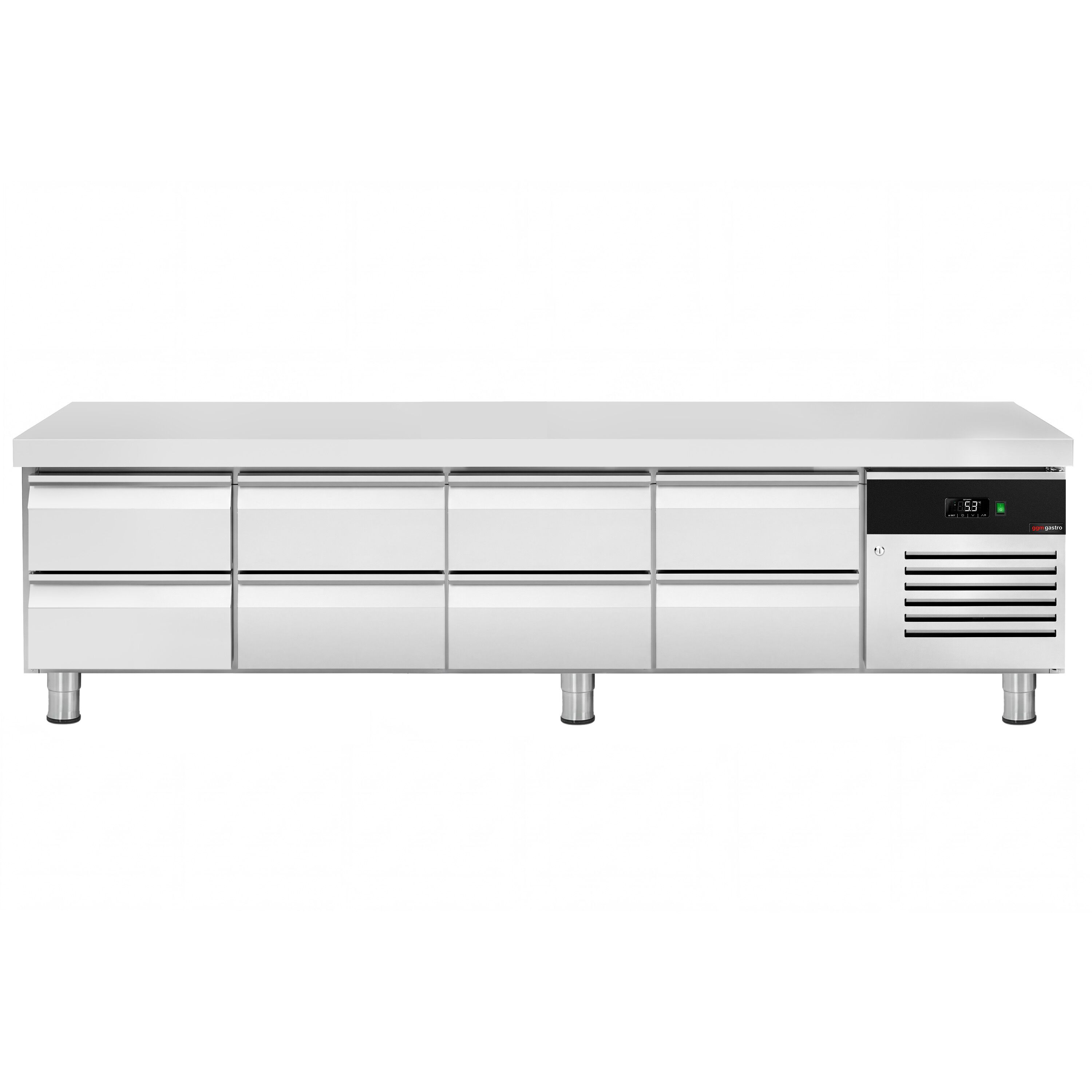 Külmlaud 2400mm, 8 sahtlit