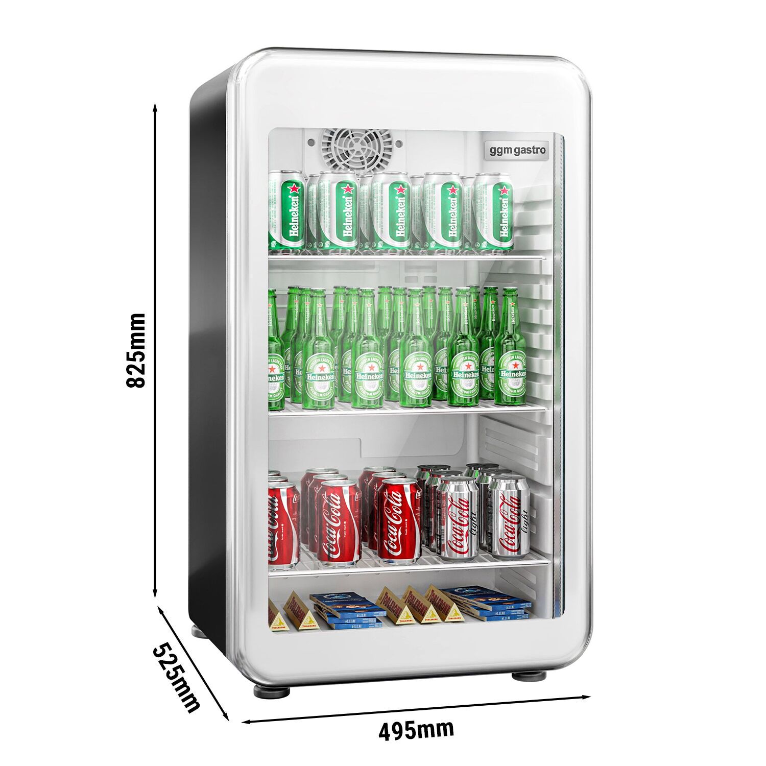 Minibaarikülmik 113L, klaasuks