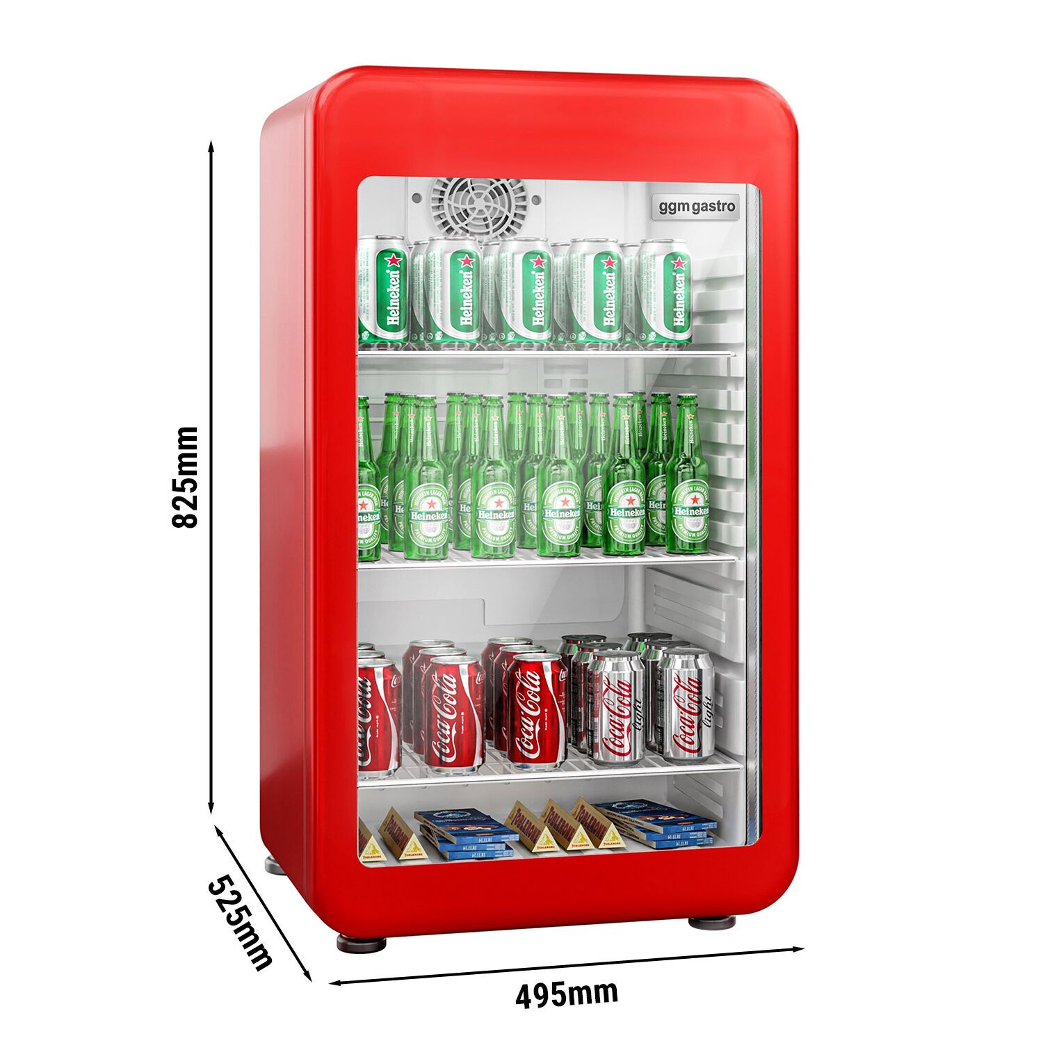 Minibaarikülmik 113L, klaasuks