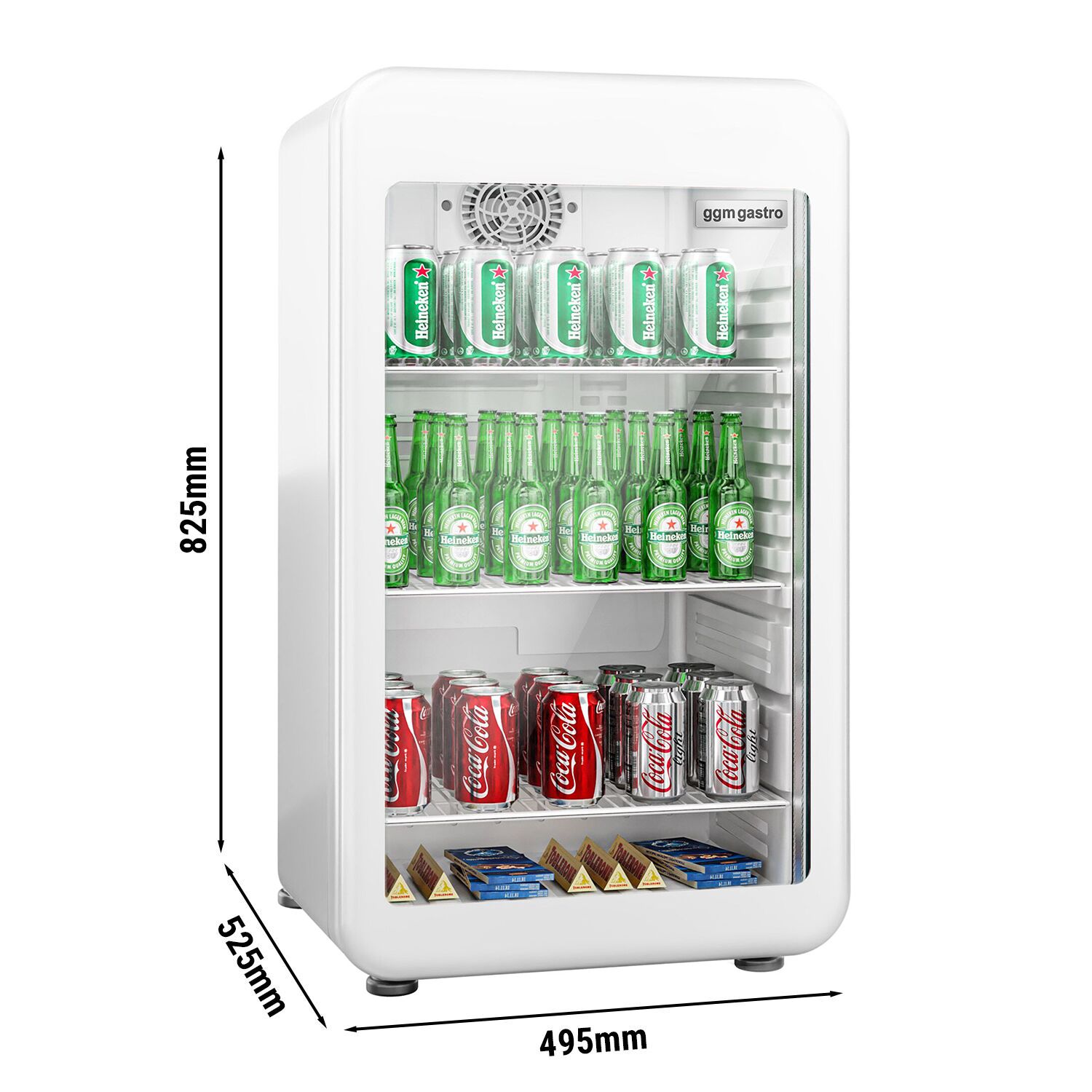 Minibaarikülmik 113L, klaasuks