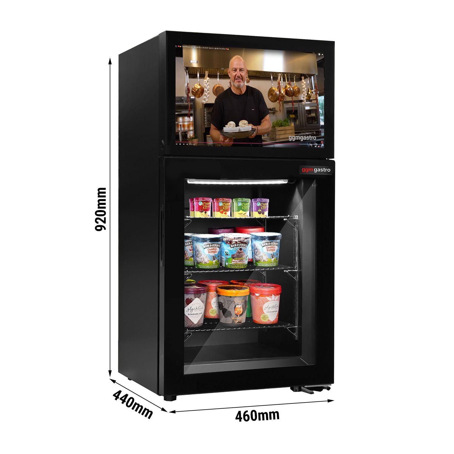 Minibaari sügavkülmik LCD-ekraaniga