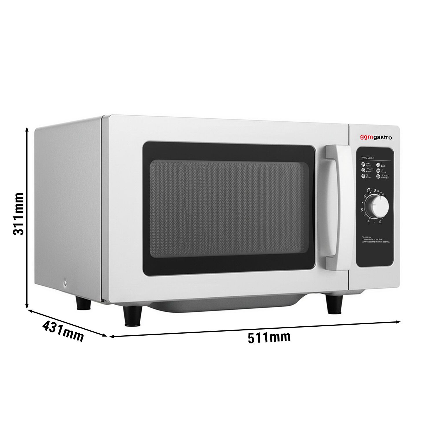 Mikrolaineahi 25L, 1000W, manuaalne