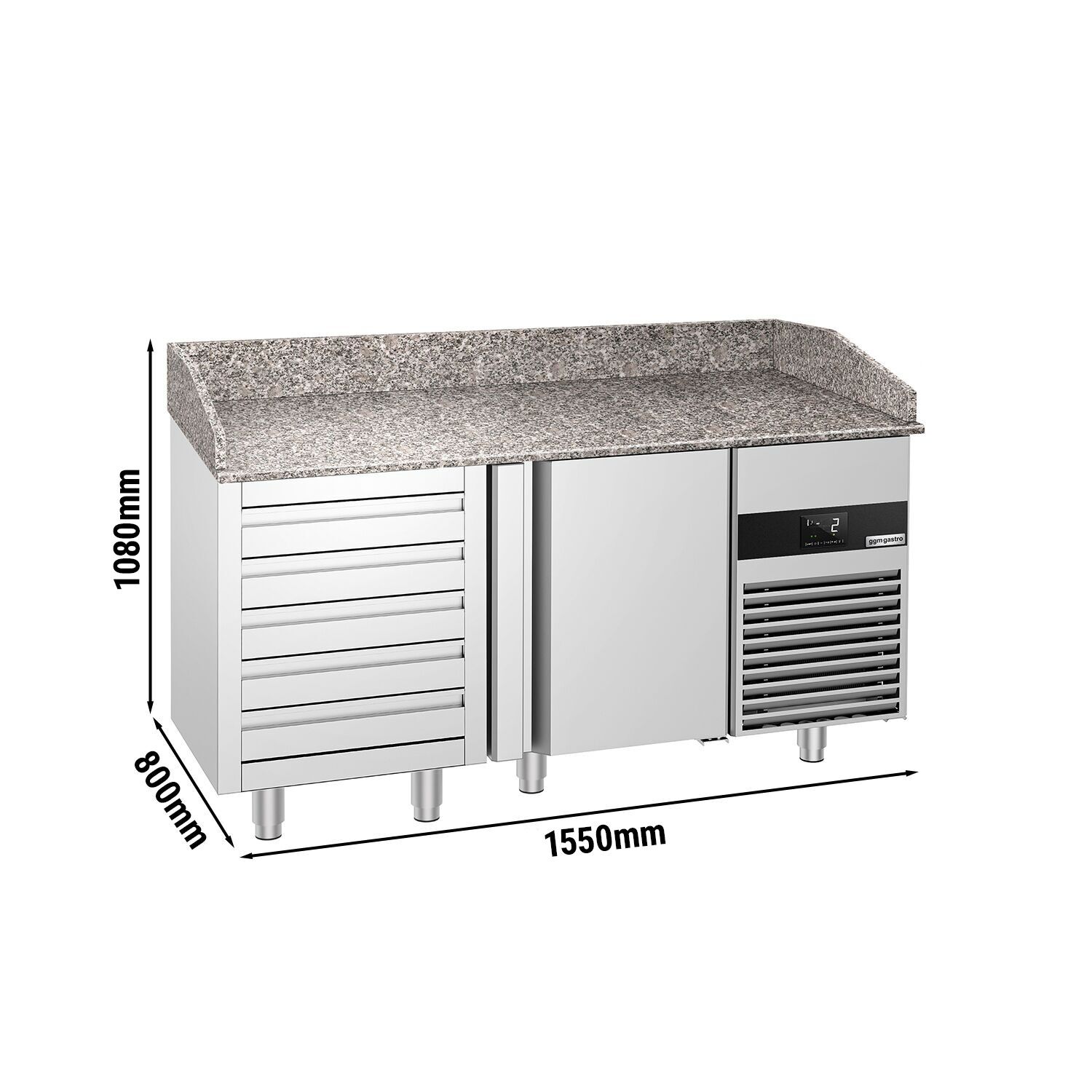 Pitsa ettevalmistuslaud 1550×800mm