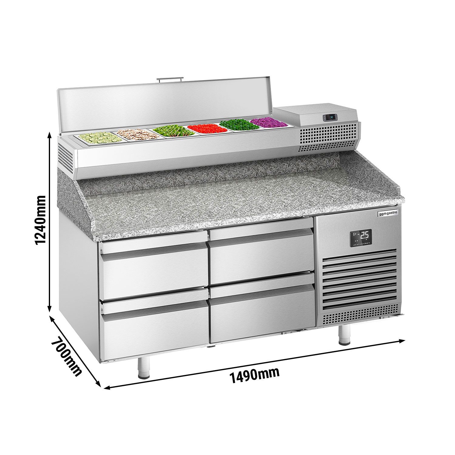 Pitsa ettevalmistuslaud 1490×700mm