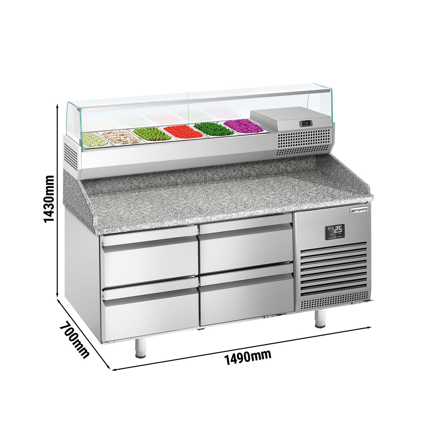 Pitsa ettevalmistuslaud 1490×700mm
