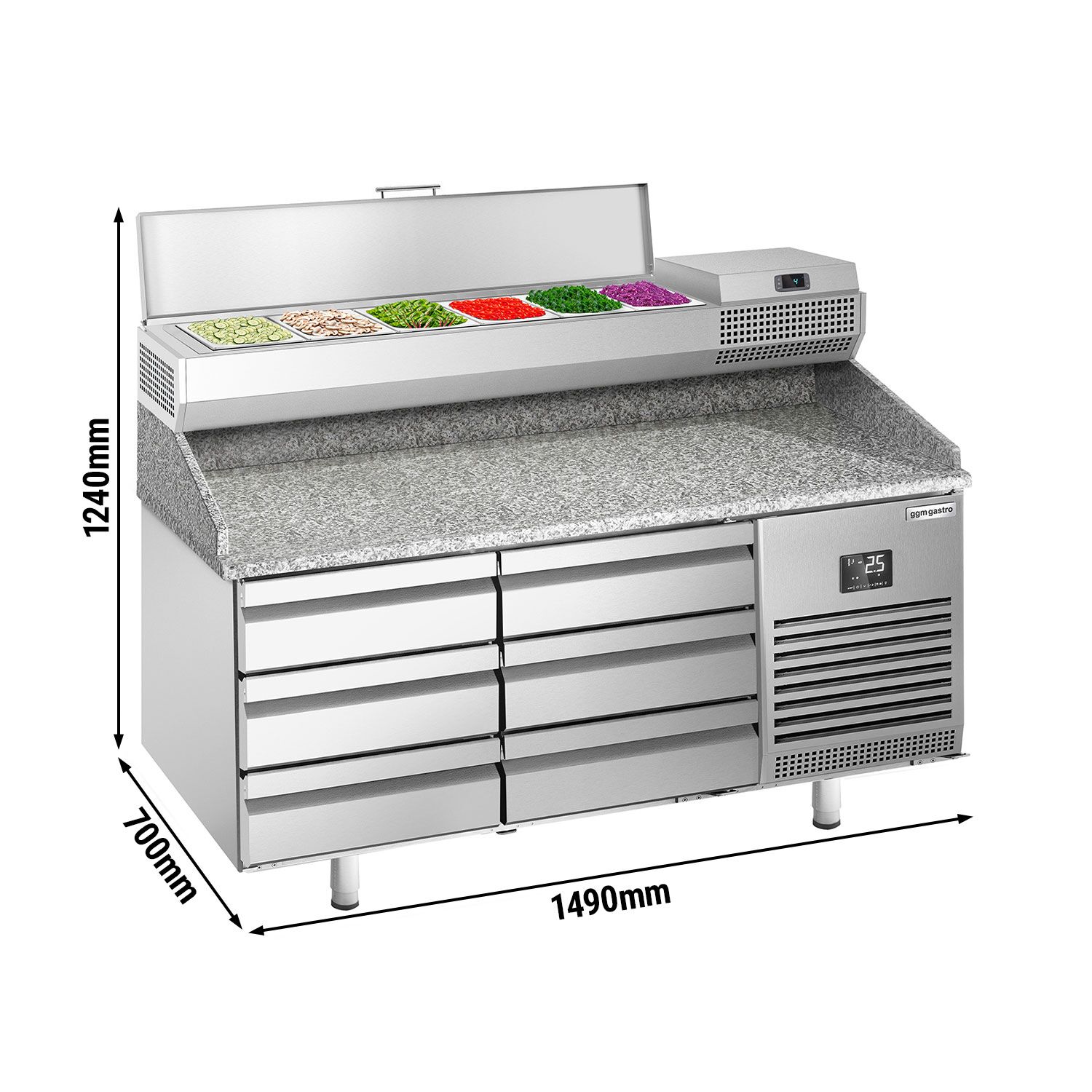 Pitsa ettevalmistuslaud 1490×700mm