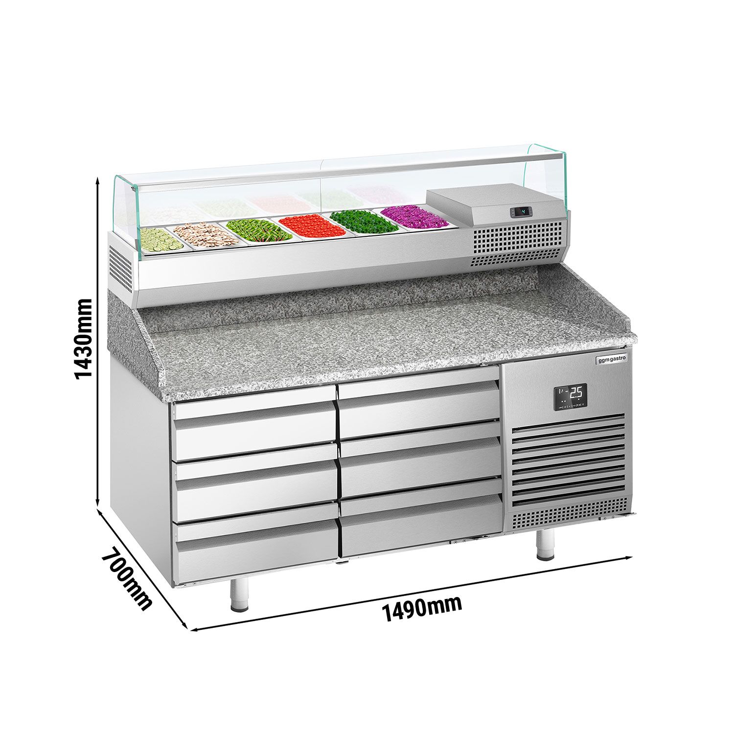 Pitsa ettevalmistuslaud 1490×700mm