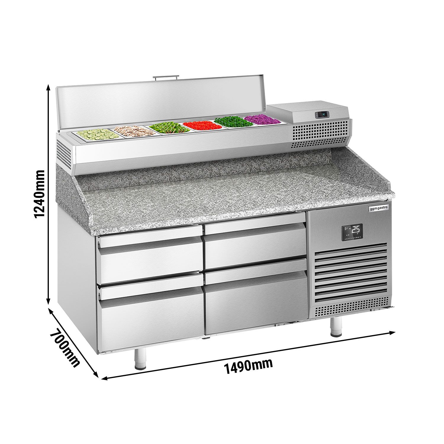 Pitsa ettevalmistuslaud 1490×700mm