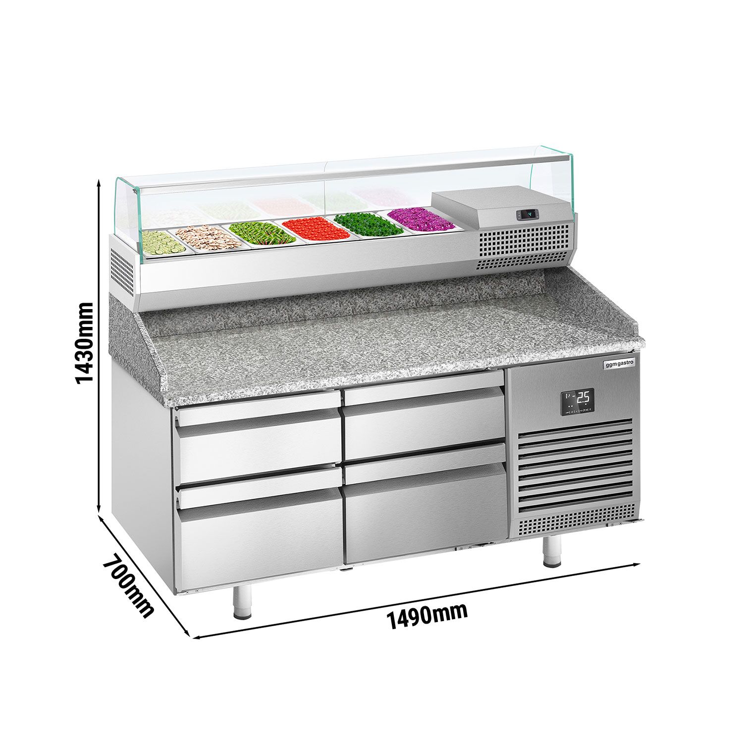 Pitsa ettevalmistuslaud 1490×700mm