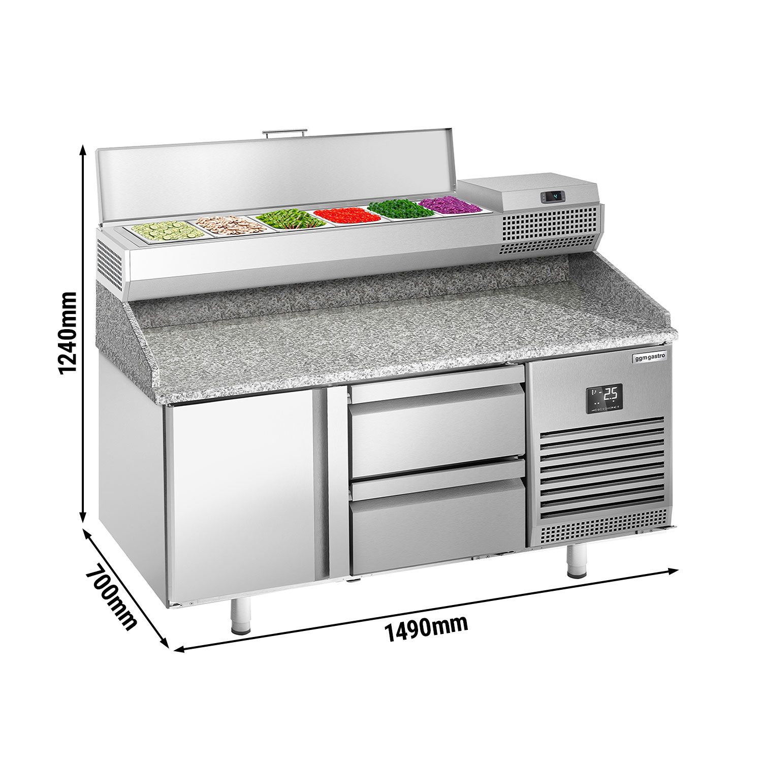 Pitsa ettevalmistuslaud 1490×700mm