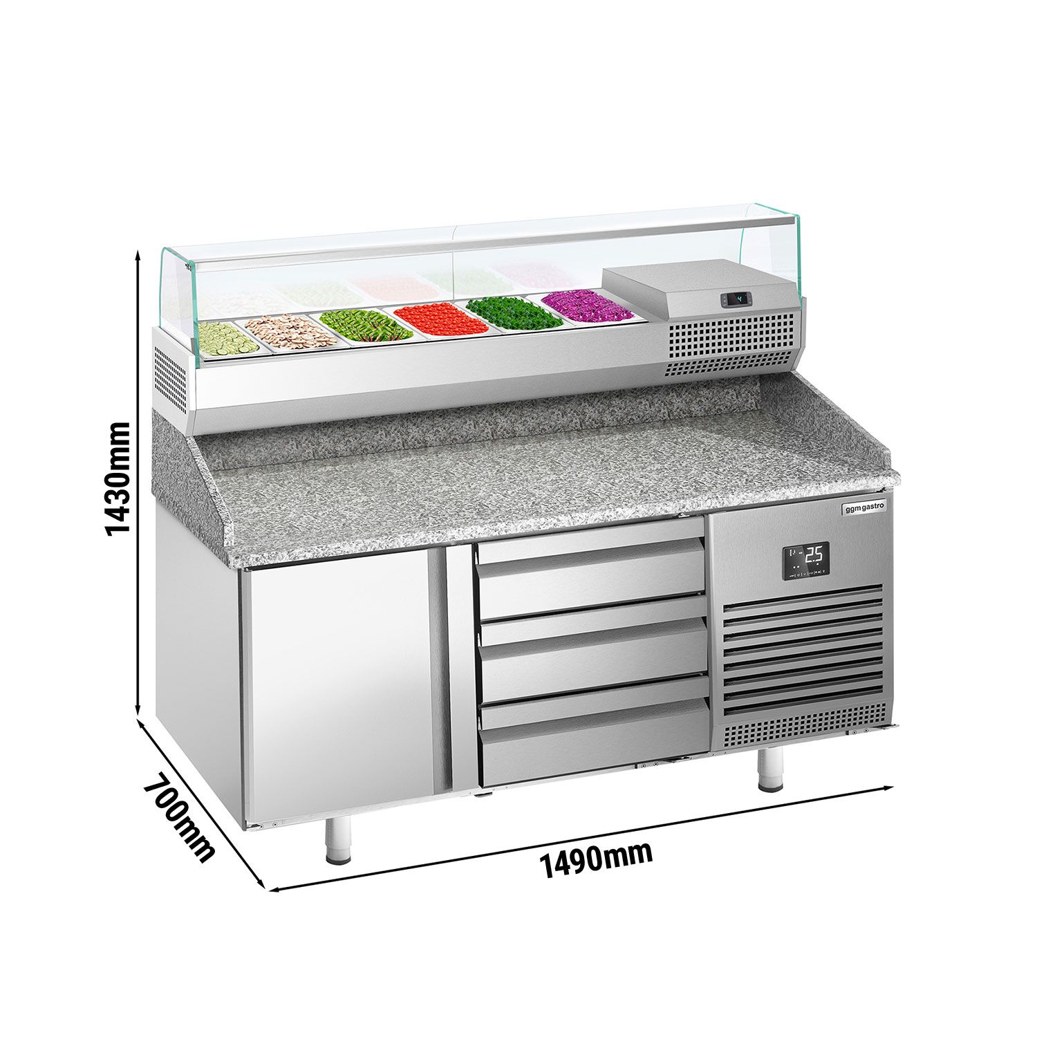 Pitsa ettevalmistuslaud 1490×700mm