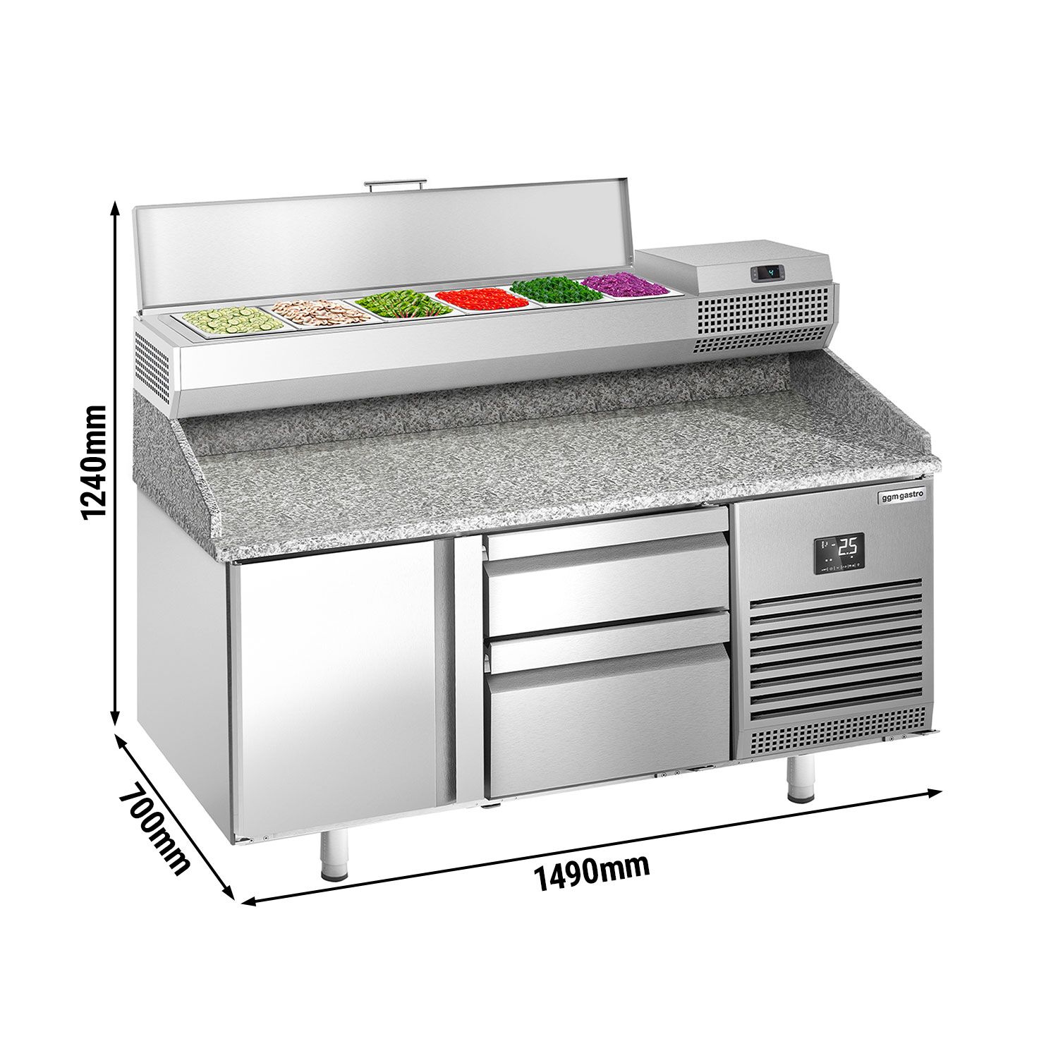 Pitsa ettevalmistuslaud 1490×700mm