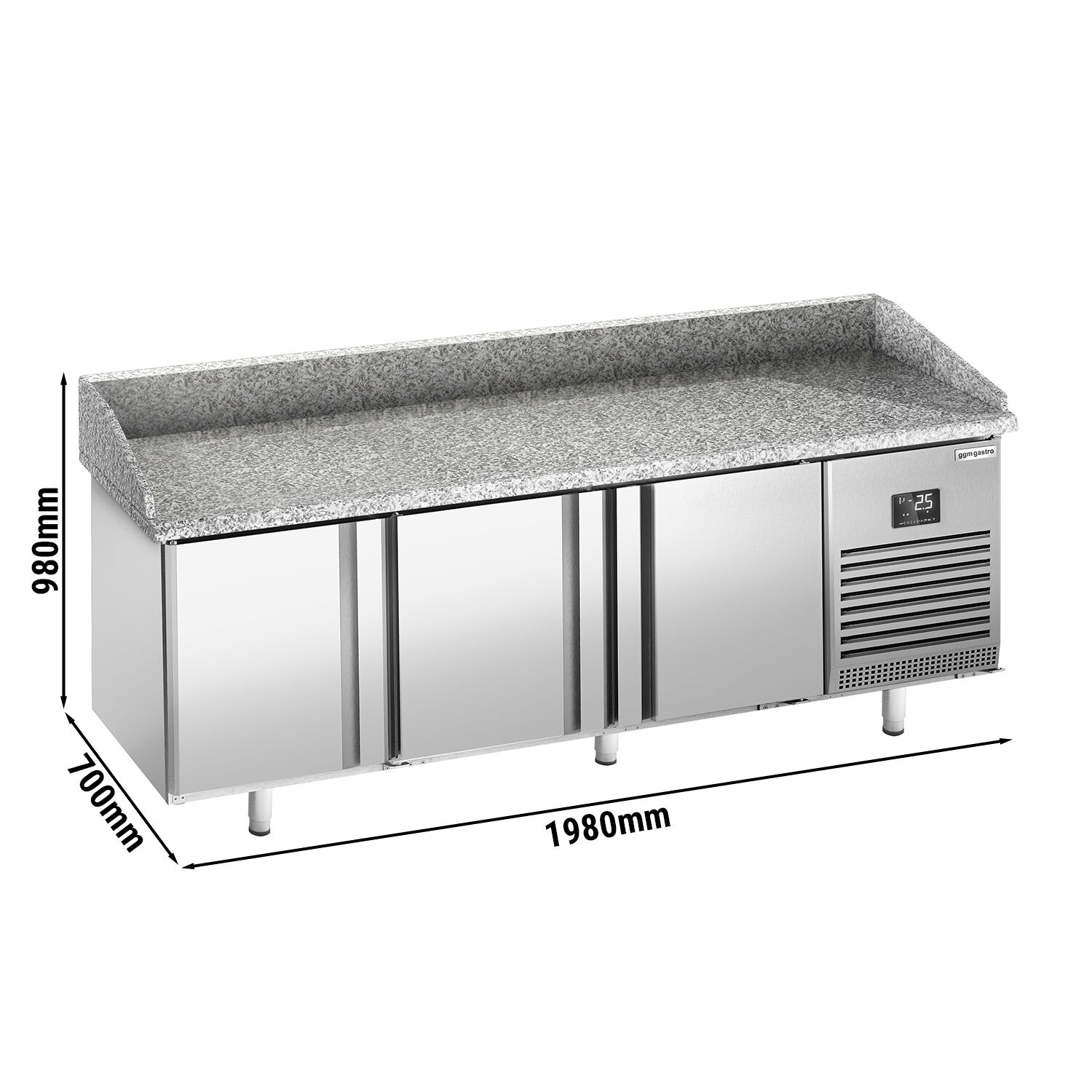 Pitsa ettevalmistuslaud 1980×700mm