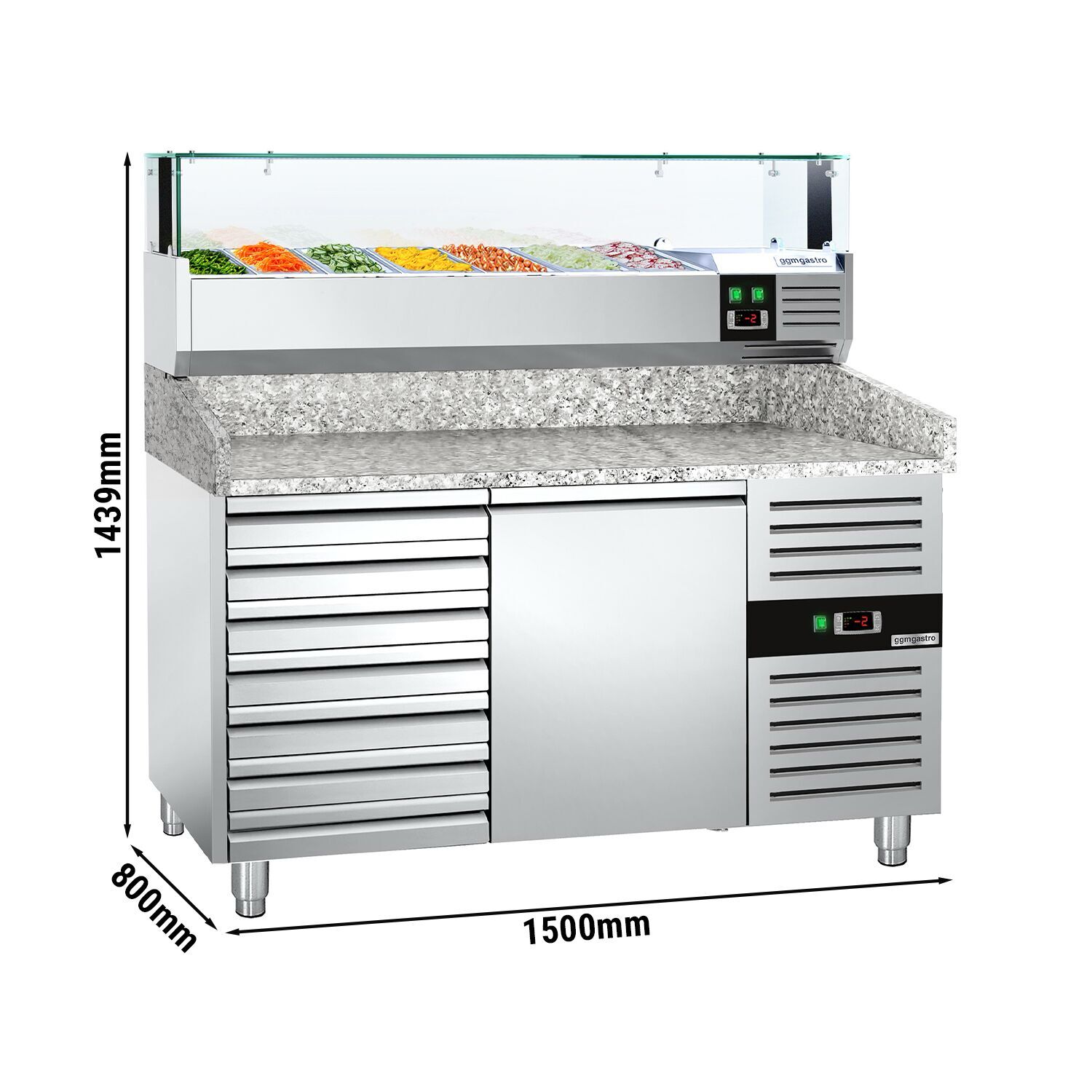 Pitsa ettevalmistuslaud 1500×800mm