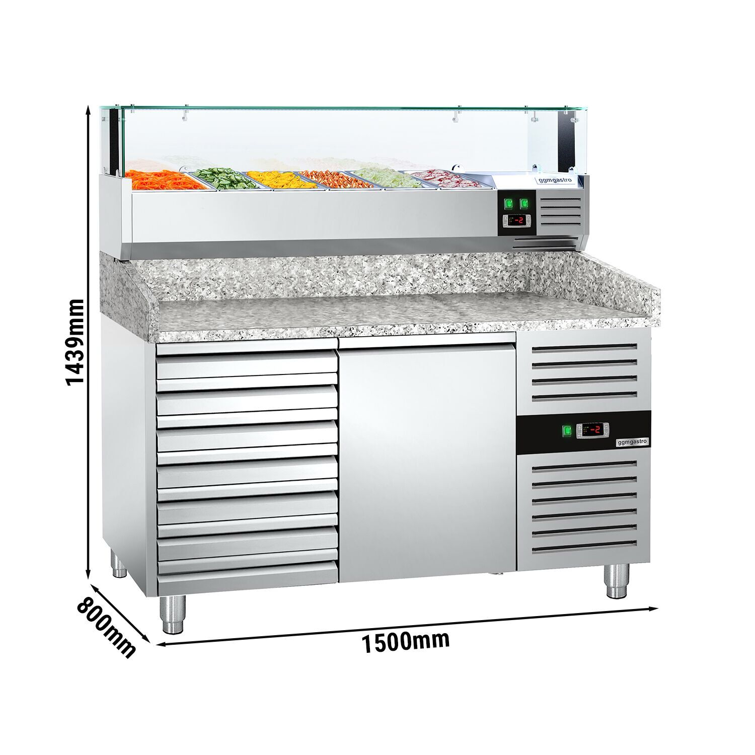 Pitsa ettevalmistuslaud 1500×800mm