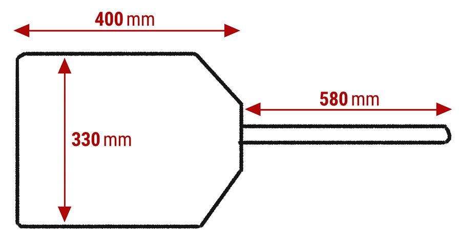 Pitsalabidas puit/alumiinium 330x970mm