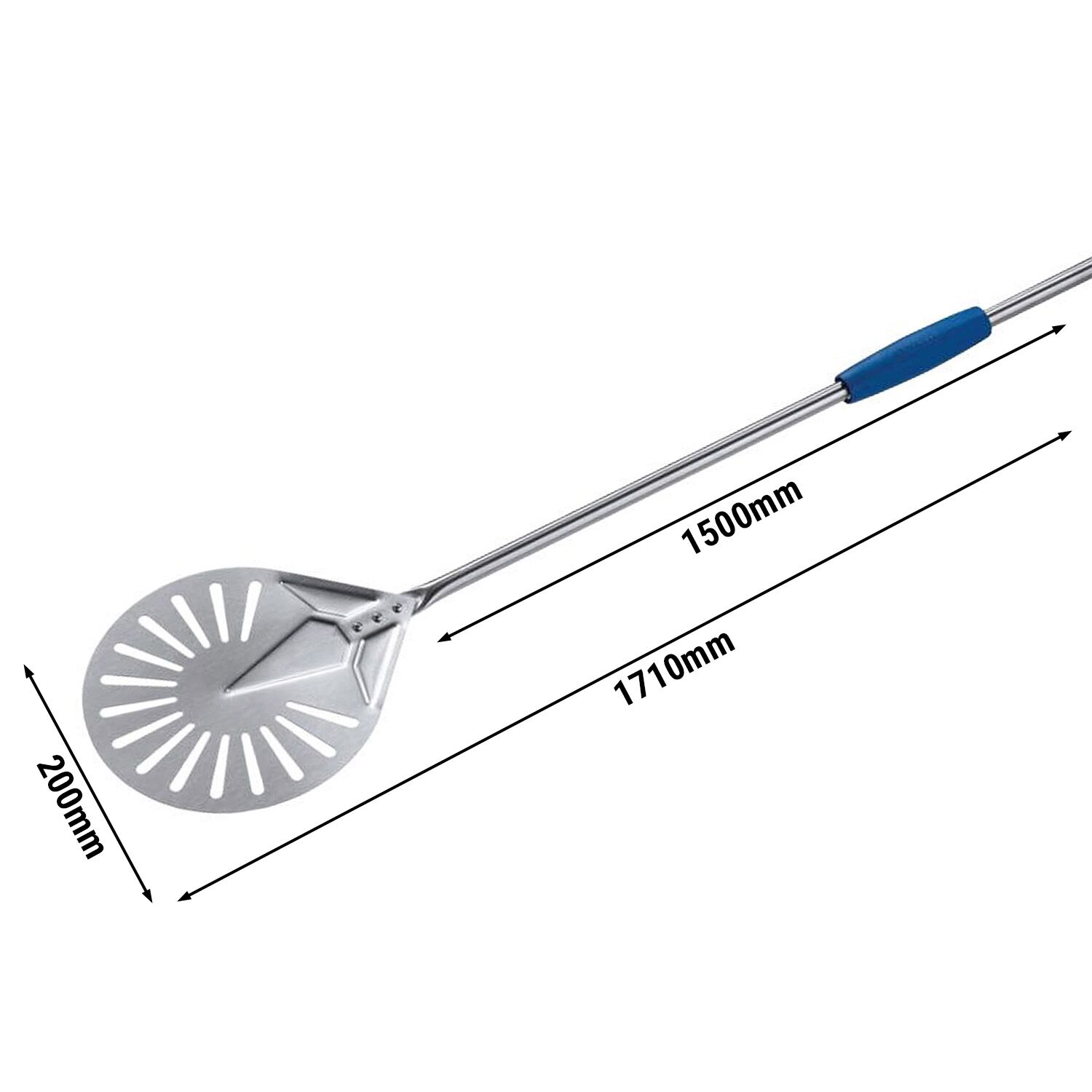 Pitsalabidas AZZURRA RST 200x200mm, 150cm, perforeeritud