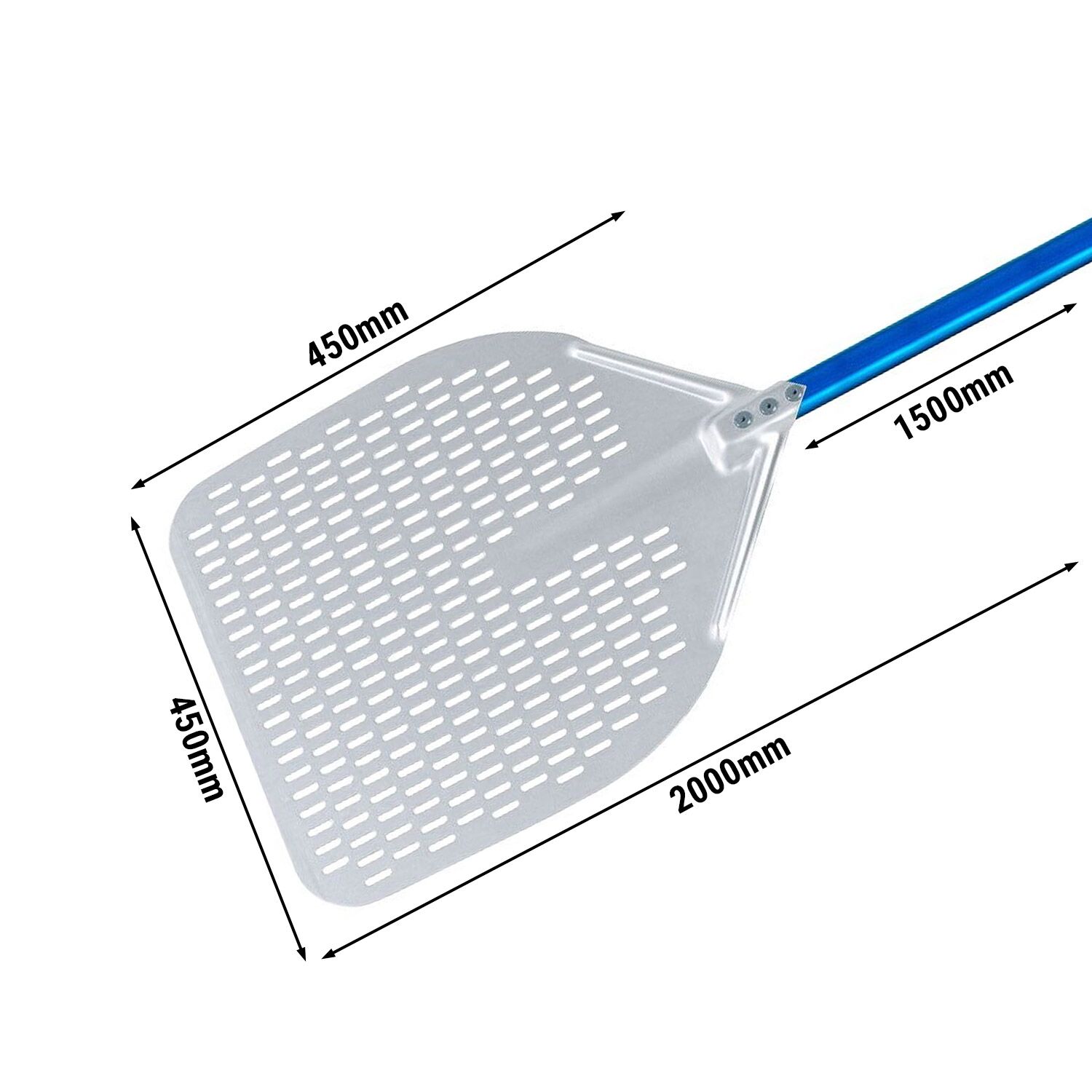 Pitsalabidas AZZURRA 450x450mm, 150cm, perforeeritud