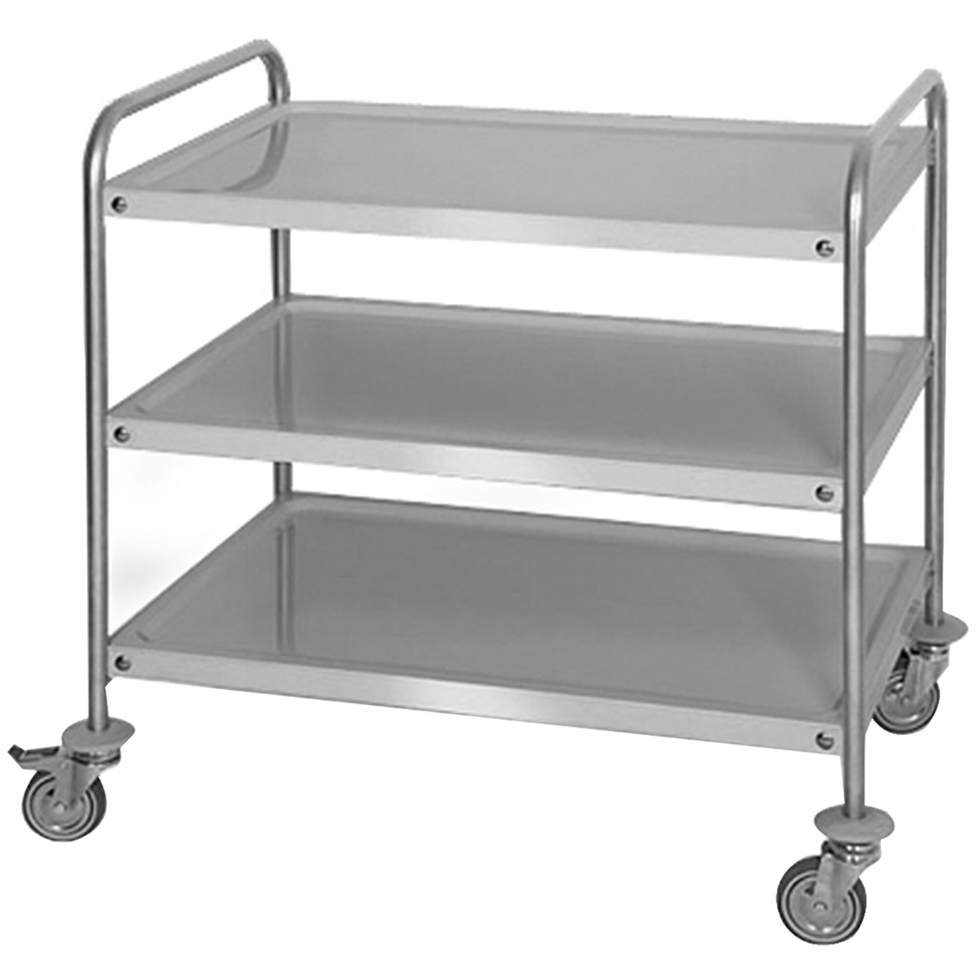 Serveerimiskäru 3 riiulit, 800 × 500 mm