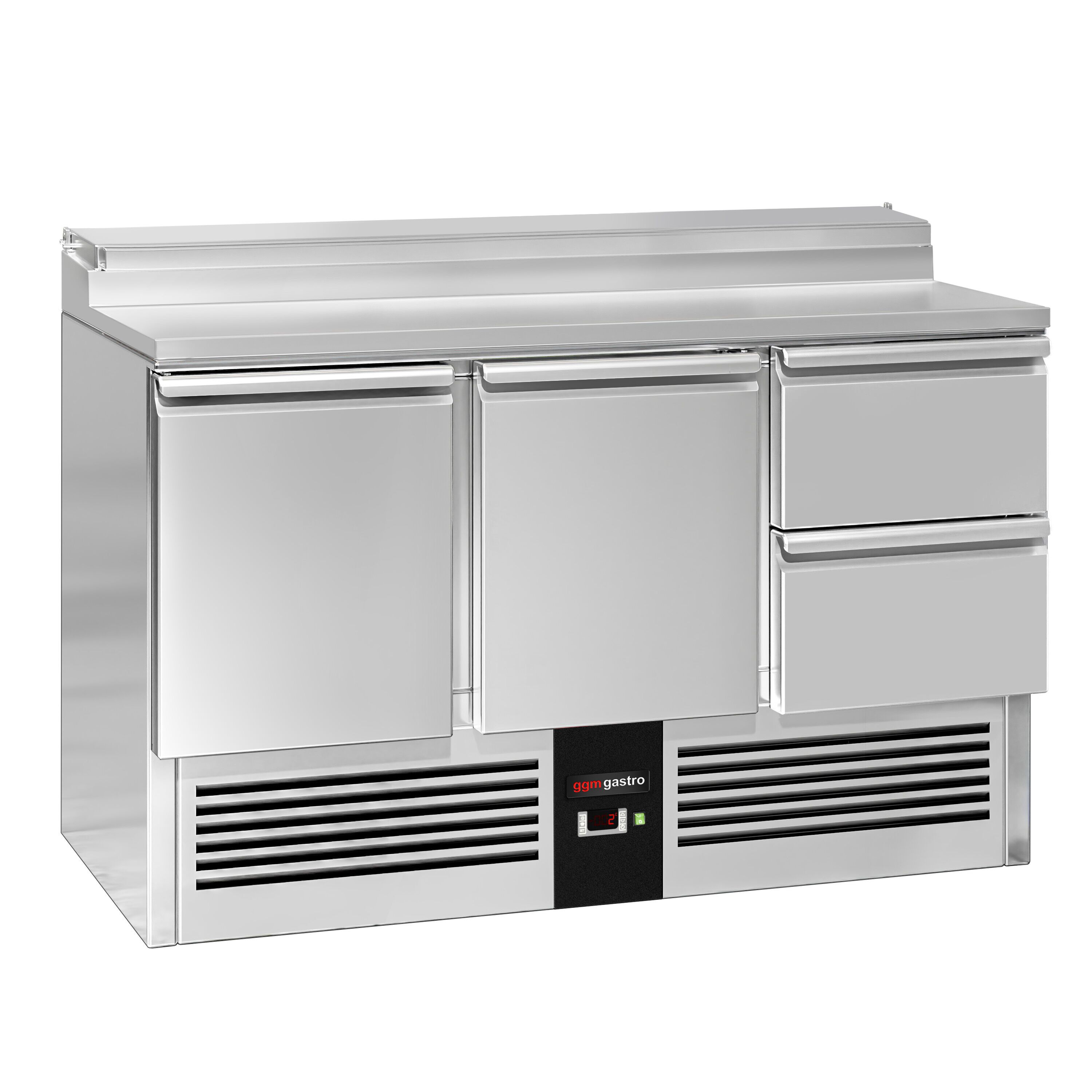 Salatileti ettevalmistuslaud PREMIUM, 1368mm, 2 ust+2 sahtlit
