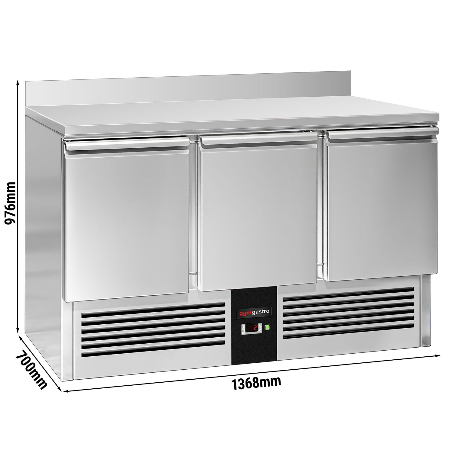 Külmlaud PREMIUM 1368×700mm, 3 ust
