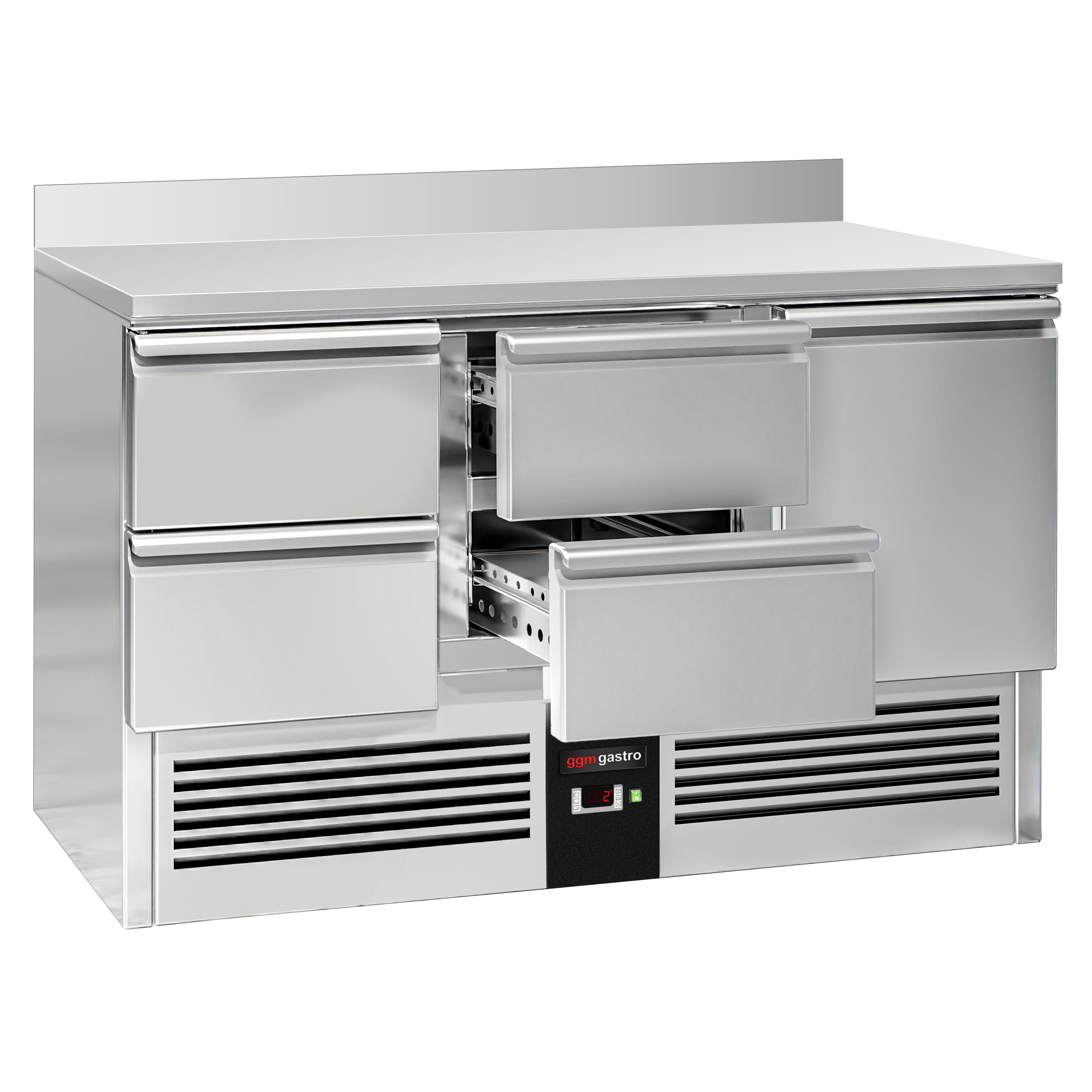 Külmlaud PREMIUM 1368×700mm, 1 uks ja 4 sahtlit