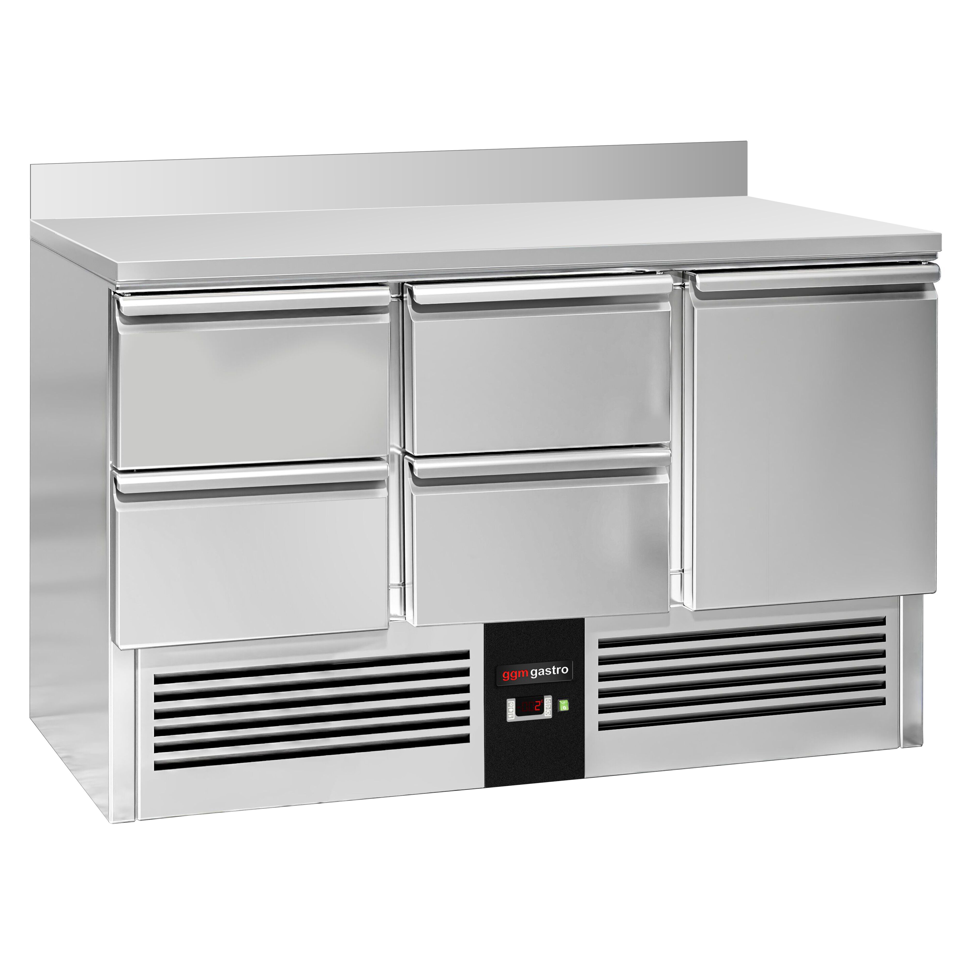 Külmlaud PREMIUM 1368×700mm, 1 uks ja 4 sahtlit