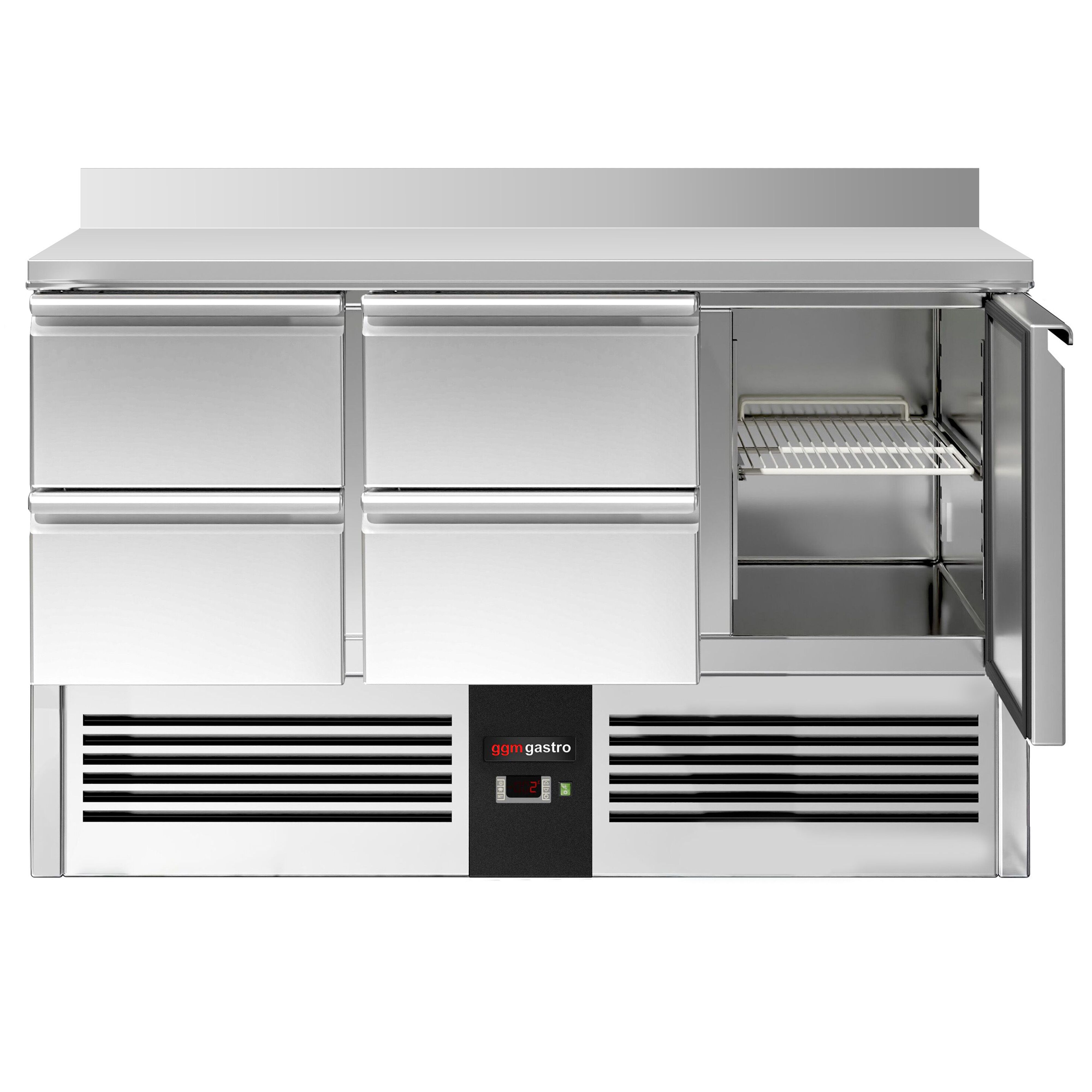 Külmlaud PREMIUM 1368×700mm, 1 uks ja 4 sahtlit